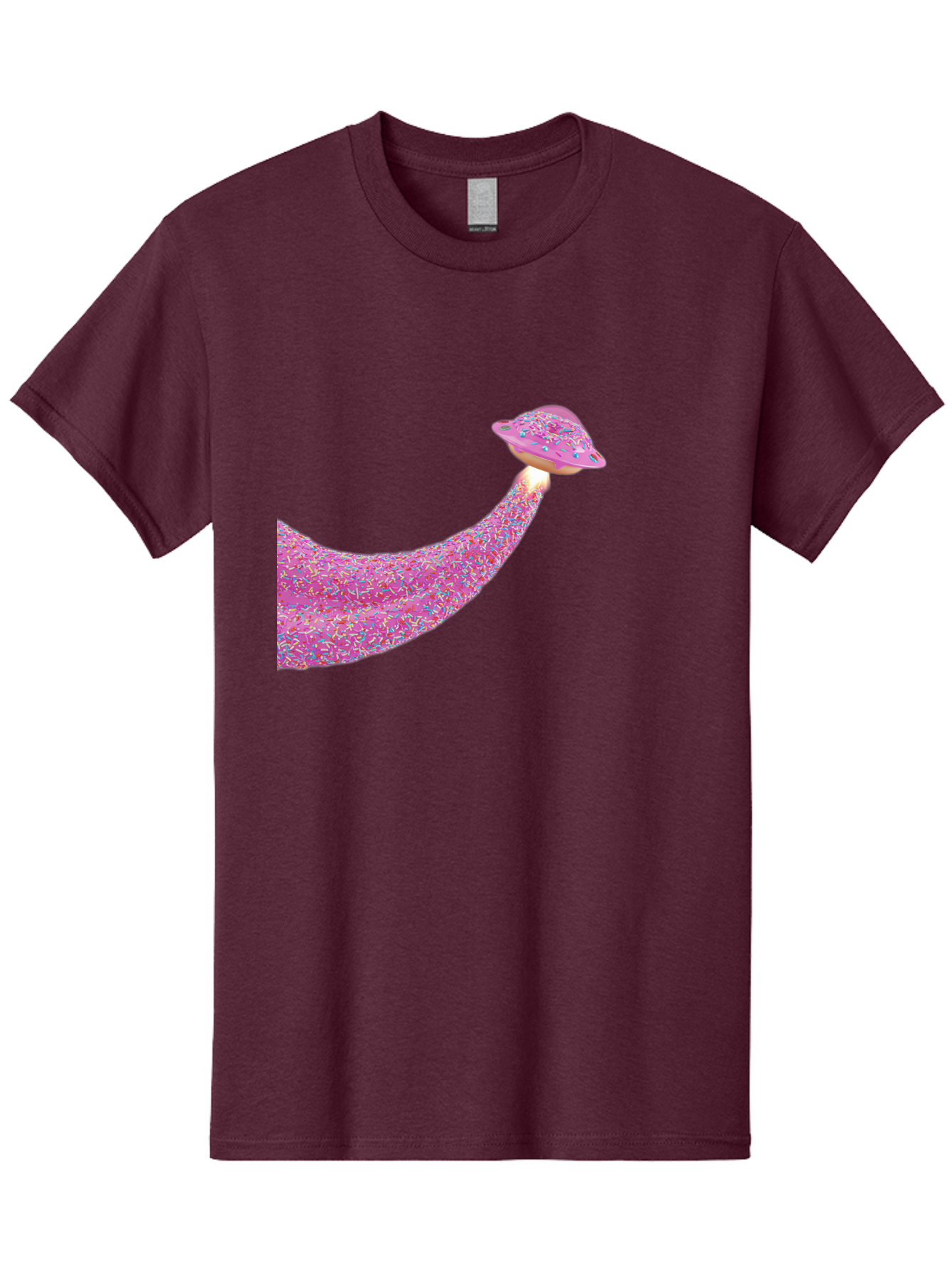 Donut-Banana Men'S Graphic Tee, 100% Cotton, Comfortable Casual Summer Wear, Machine Washable, Donut Topped Banana, Sprinkles On Banana, Sweet Treats, Colorful Dessert, Whimsical Design, Fun Illustration, Pastel Colors, Playful Art, Bab867