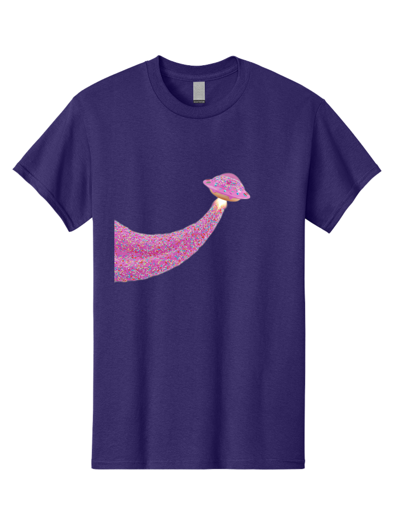 Donut-Banana Men'S Graphic Tee, 100% Cotton, Comfortable Casual Summer Wear, Machine Washable, Donut Topped Banana, Sprinkles On Banana, Sweet Treats, Colorful Dessert, Whimsical Design, Fun Illustration, Pastel Colors, Playful Art, Bab867