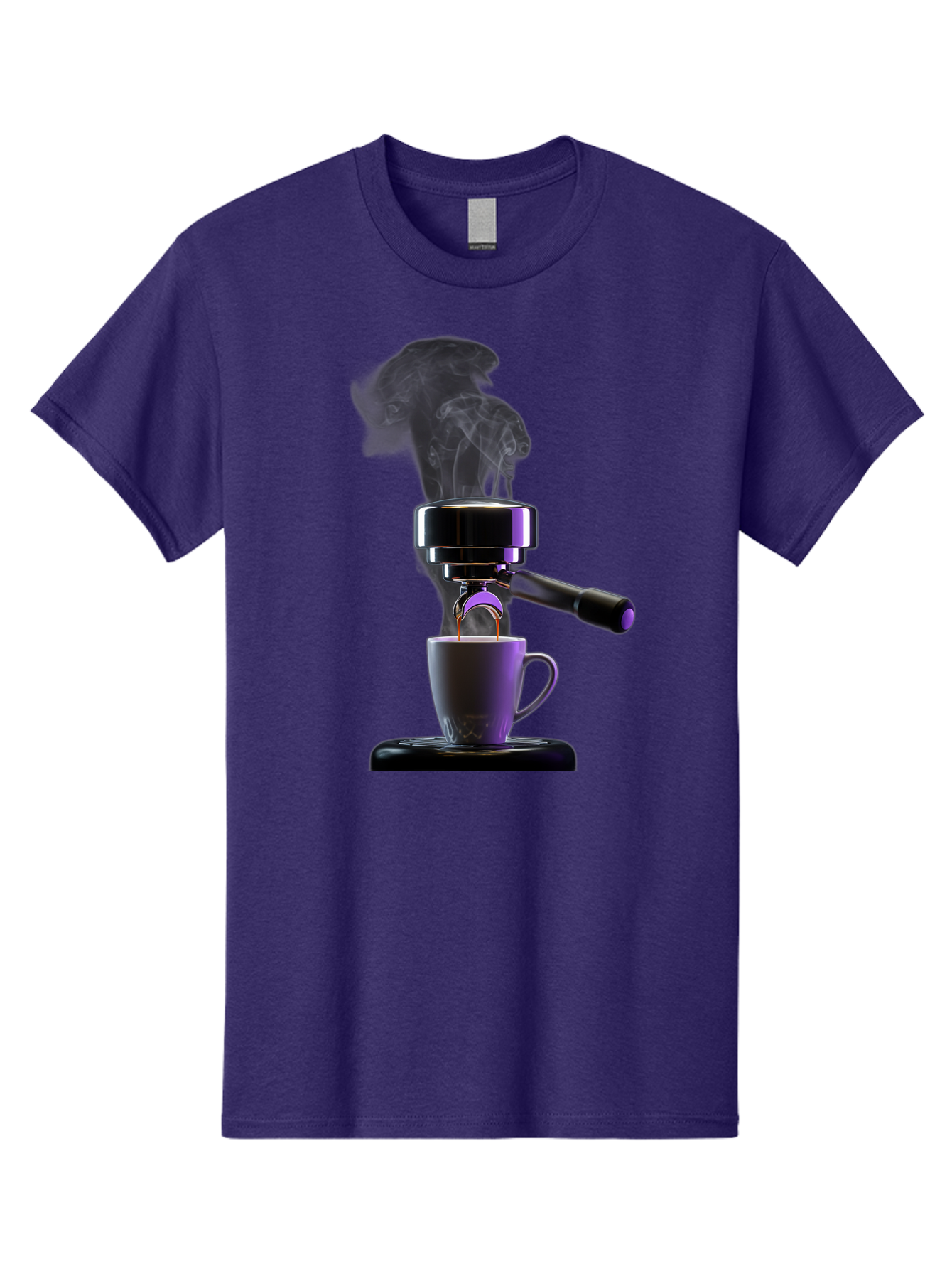 Espresso-Machine Men'S Graphic Tee, 100% Cotton, Comfortable Casual Summer Wear, Machine Washable, Espresso Machine, Coffee Cup, Steam Rising, Coffee Brewing, Black Coffee, Cafe Culture, Coffee Art, Morning Coffee, Espresso Shot, Coffee Time Bab890