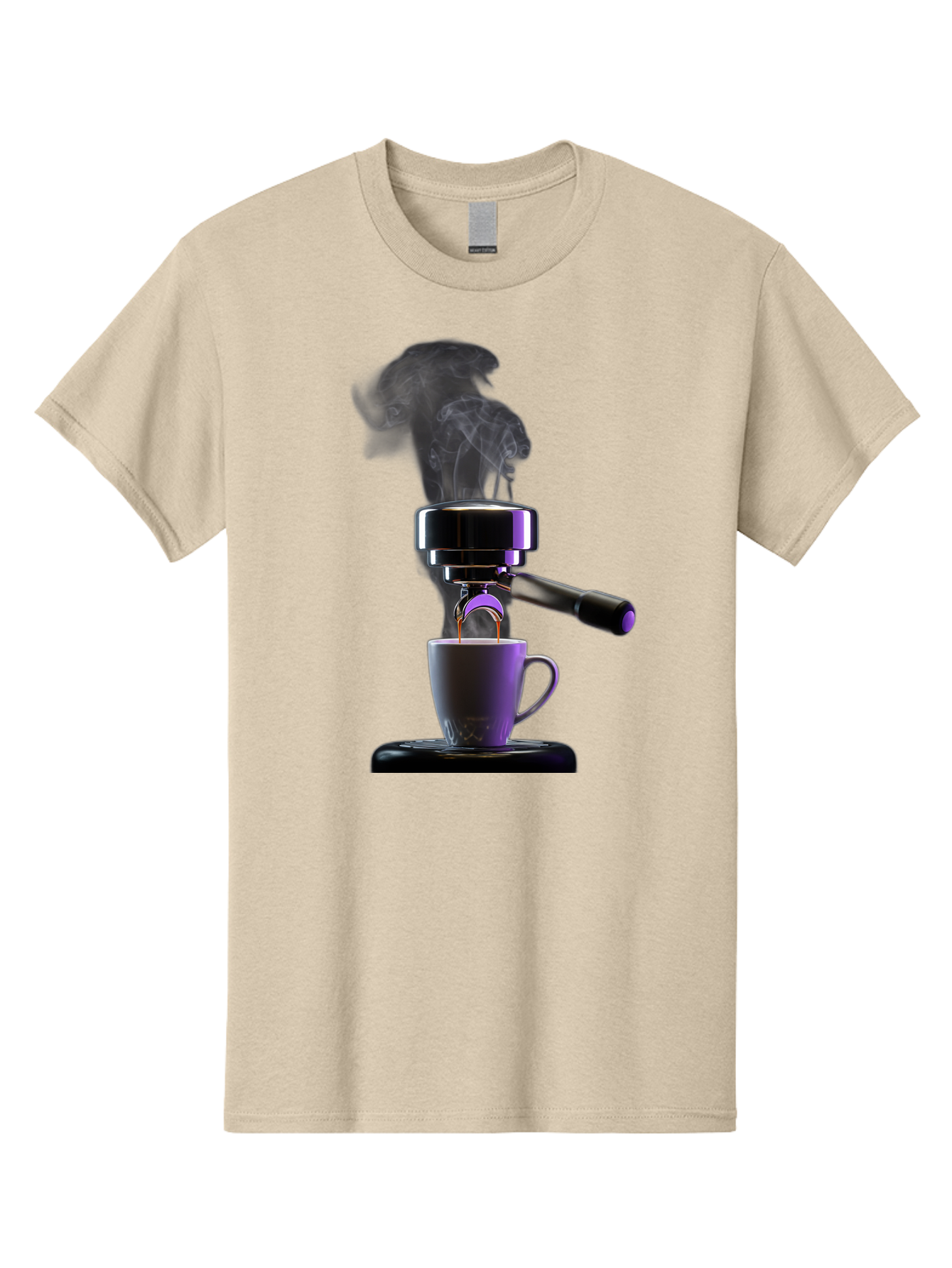 Espresso-Machine Men'S Graphic Tee, 100% Cotton, Comfortable Casual Summer Wear, Machine Washable, Espresso Machine, Coffee Cup, Steam Rising, Coffee Brewing, Black Coffee, Cafe Culture, Coffee Art, Morning Coffee, Espresso Shot, Coffee Time Bab890