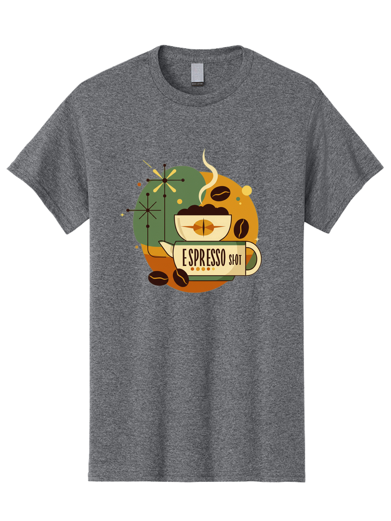 Espresso-Shot-1 Men'S Graphic Tee, 100% Cotton, Comfortable Casual Summer Wear, Machine Washable, Espresso Cup, Coffee Beans, Steaming Hot, Morning Coffee, Caffeine Boost, Coffee Break, Coffee Culture, Coffee Art, Coffee Design Bab891