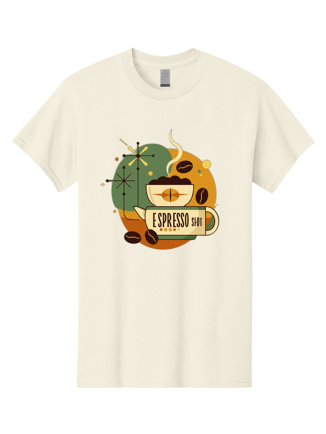 Espresso-Shot-1 Men'S Graphic Tee, 100% Cotton, Comfortable Casual Summer Wear, Machine Washable, Espresso Cup, Coffee Beans, Steaming Hot, Morning Coffee, Caffeine Boost, Coffee Break, Coffee Culture, Coffee Art, Coffee Design Bab891