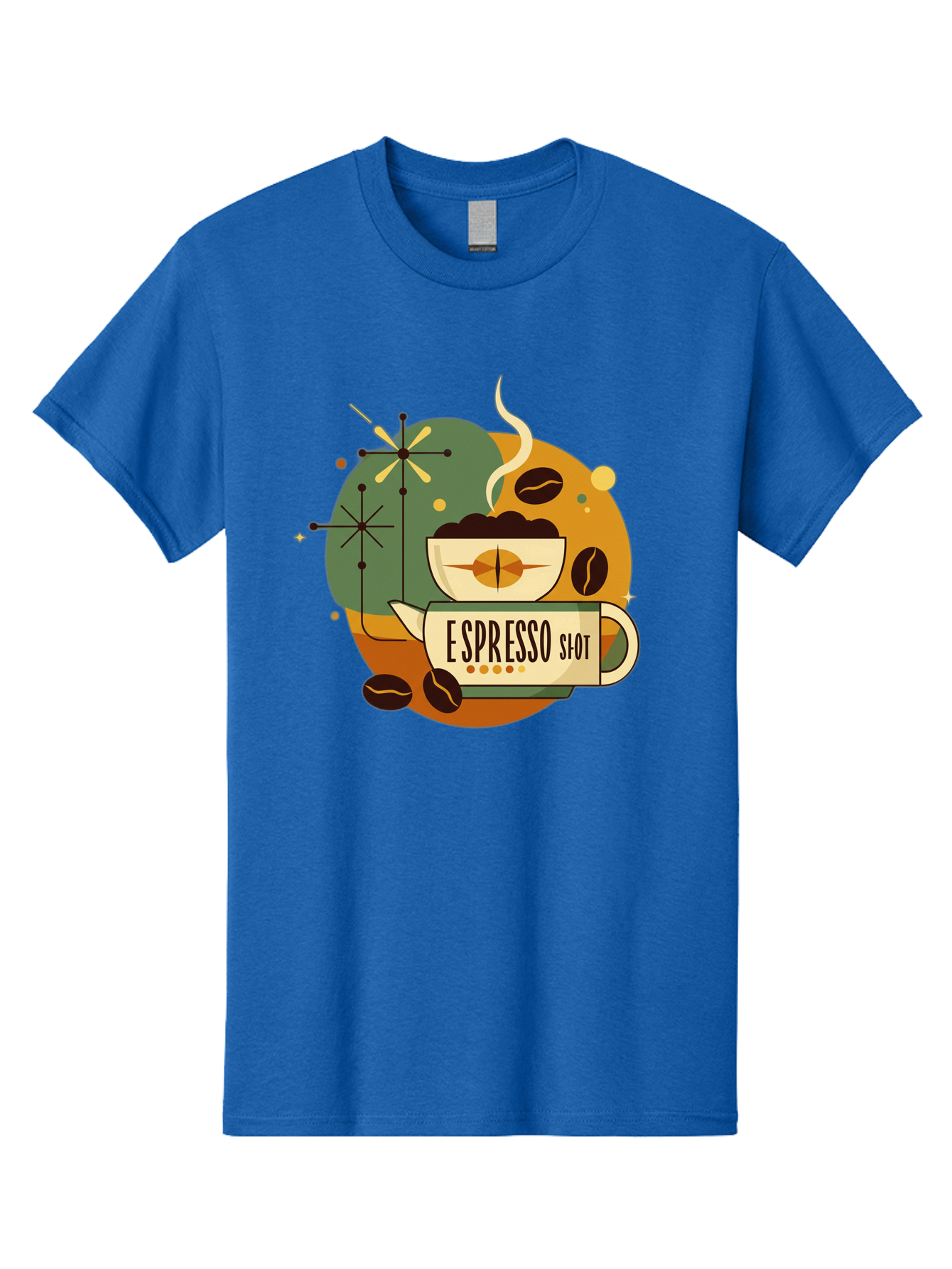 Espresso-Shot-1 Men'S Graphic Tee, 100% Cotton, Comfortable Casual Summer Wear, Machine Washable, Espresso Cup, Coffee Beans, Steaming Hot, Morning Coffee, Caffeine Boost, Coffee Break, Coffee Culture, Coffee Art, Coffee Design Bab891