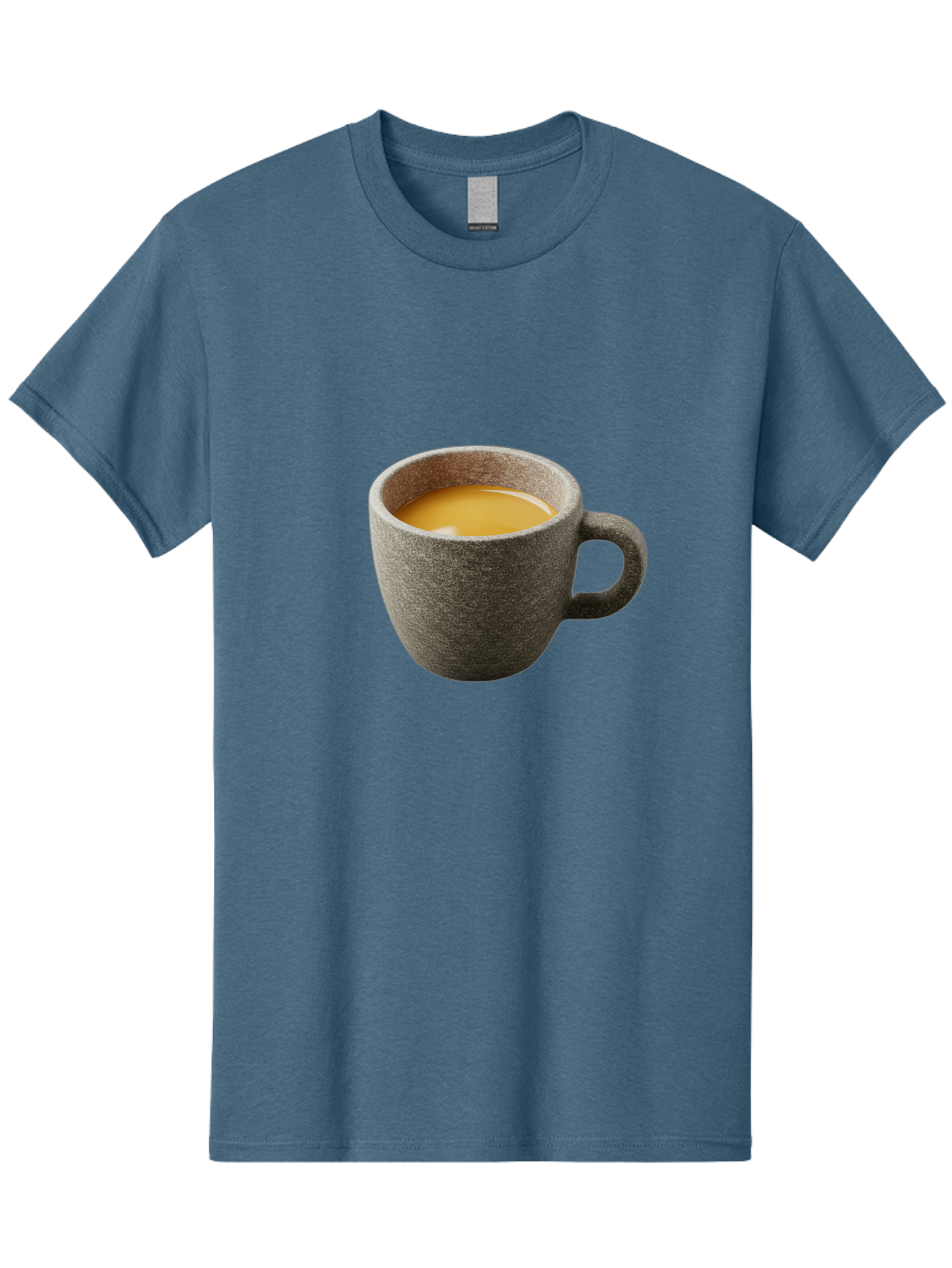 Grey-Coffee-Mug Men'S Graphic Tee, 100% Cotton, Comfortable Casual Summer Wear, Machine Washable, Coffee Cup, Gray Mug, Coffee Drink, Morning Coffee, Coffee Time, Beverage, Hot Drink, Cozy Moment Bac008