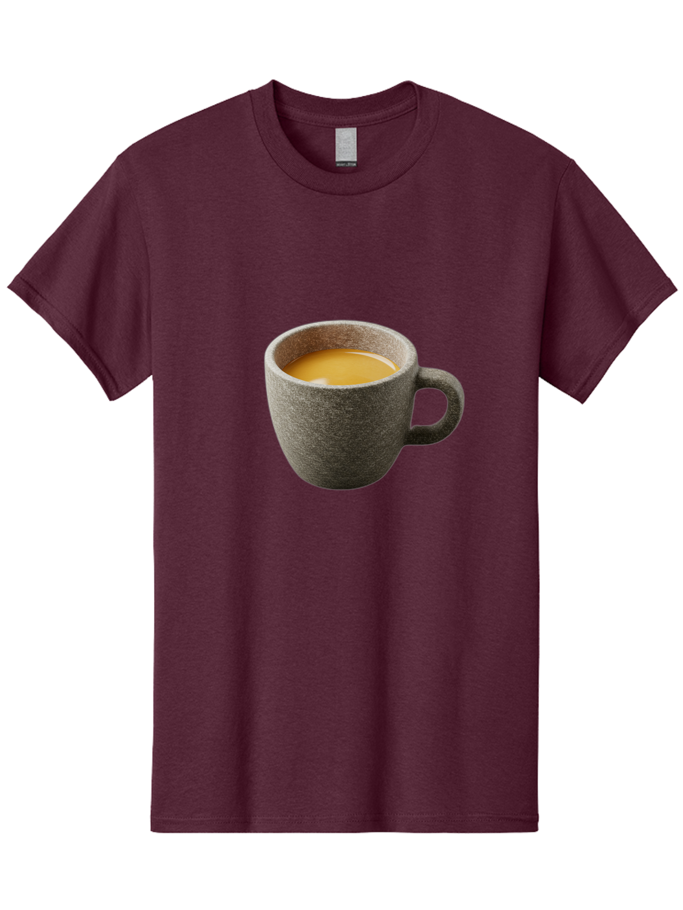 Grey-Coffee-Mug Men'S Graphic Tee, 100% Cotton, Comfortable Casual Summer Wear, Machine Washable, Coffee Cup, Gray Mug, Coffee Drink, Morning Coffee, Coffee Time, Beverage, Hot Drink, Cozy Moment Bac008