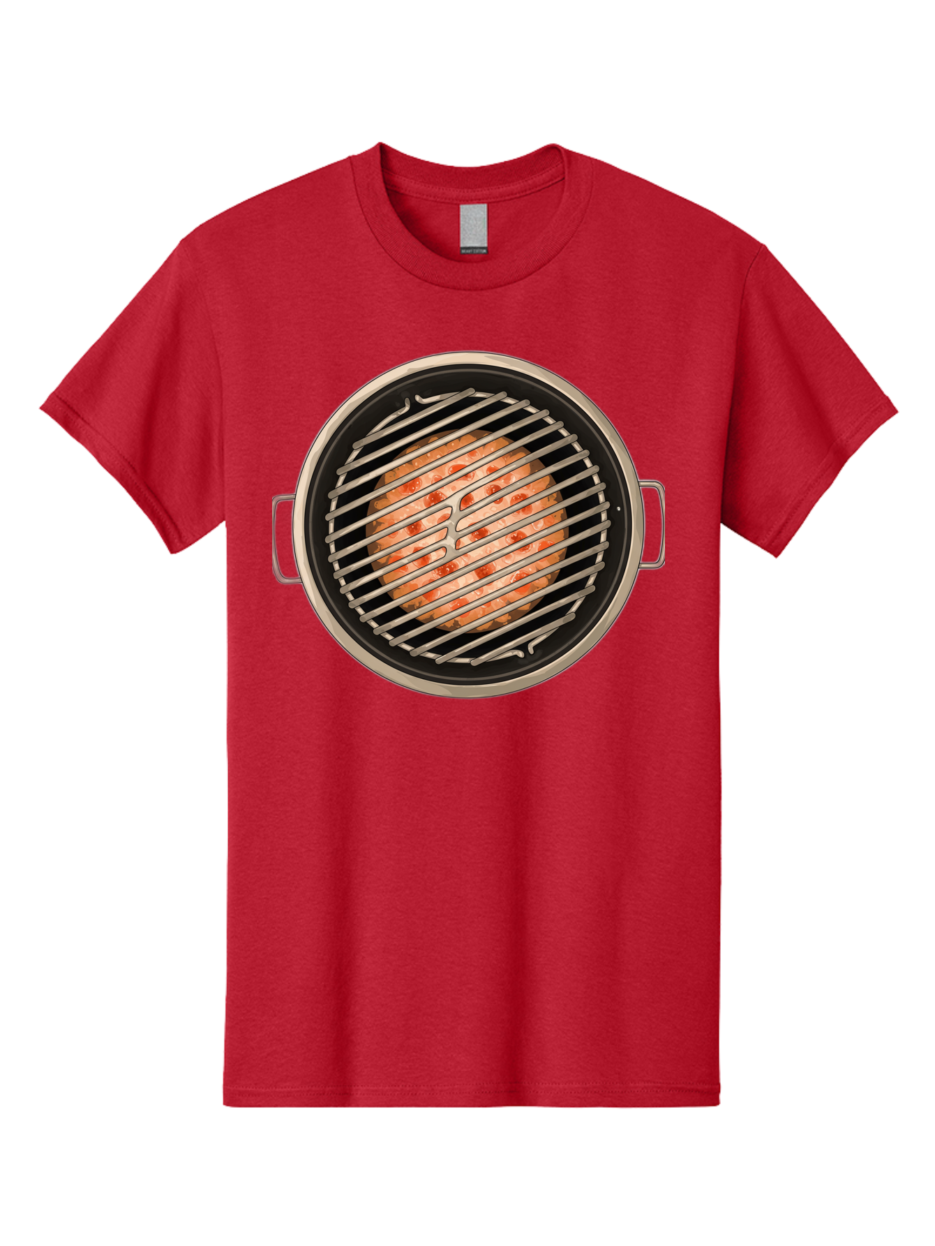 Grilled-Salmon Men'S Graphic Tee, 100% Cotton, Comfortable Casual Summer Wear, Machine Washable, Grilled Chicken, Chicken Breast, Cooking, Barbecue, Grilling, Meat, Kitchen, Food, Cooking Technique, Grill Marks, Culinary Art Bac015