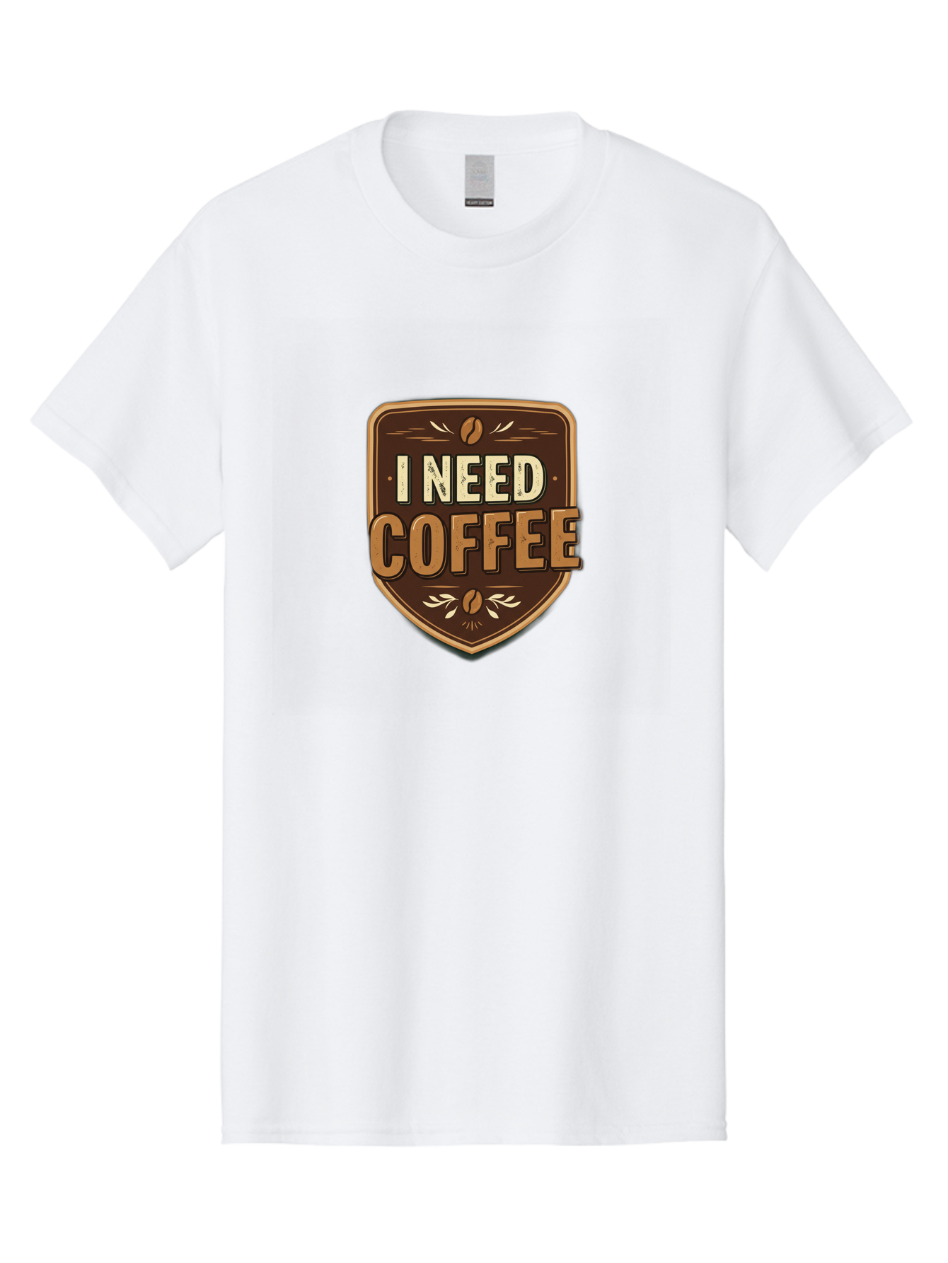 I-Need-Coffee-3 Men'S Graphic Tee, 100% Cotton, Comfortable Casual Summer Wear, Machine Washable, Coffee Lover, Coffee Break, Coffee Addiction, Coffee Quote, Caffeine Fix, Coffee Humor, Funny Coffee, Coffee Meme Bac067