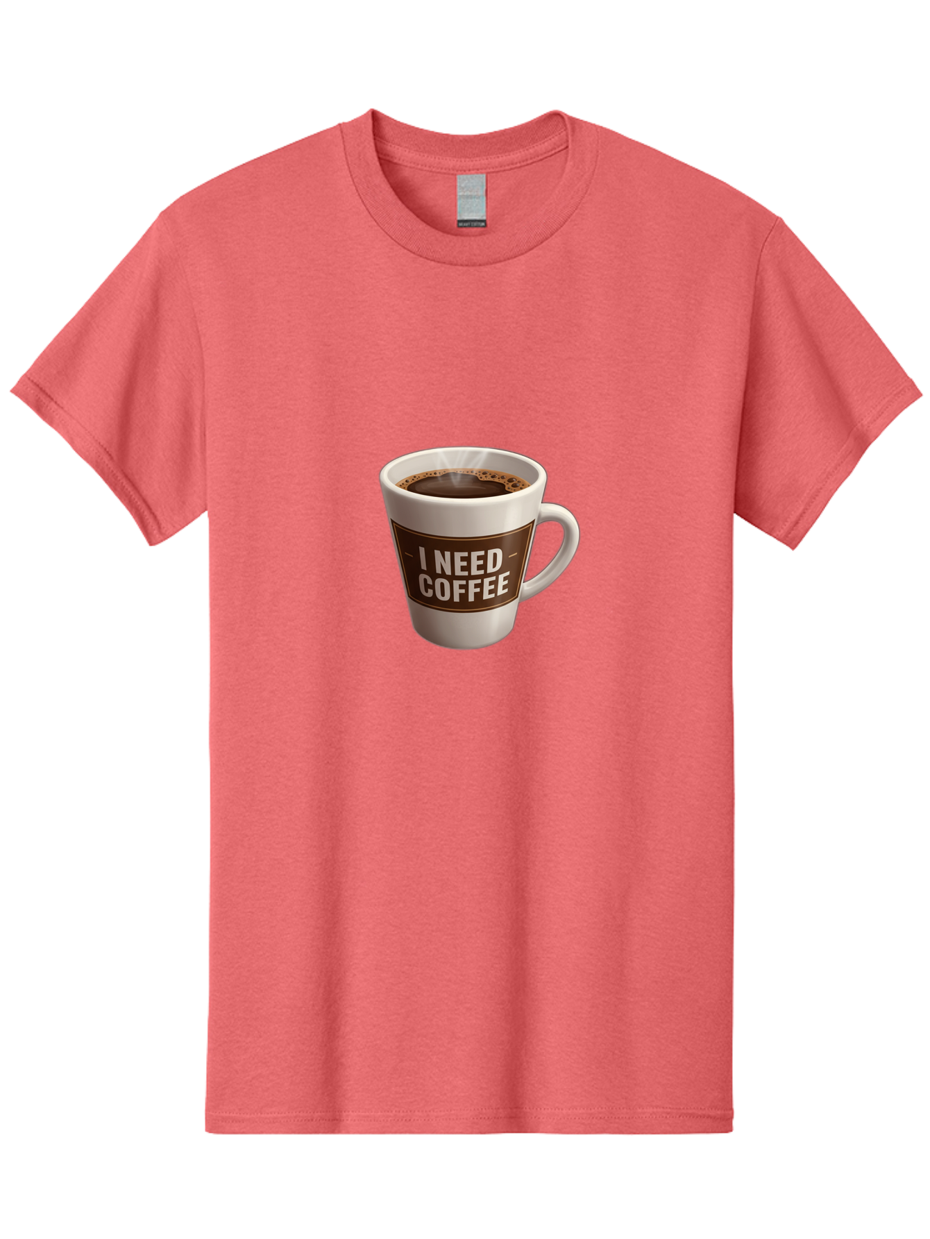 I-Need-Coffee-8 Men'S Graphic Tee, 100% Cotton, Comfortable Casual Summer Wear, Machine Washable, Coffee Mug, Coffee Lover, Caffeine Fix, Morning Motivation, Daily Grind, Coffee Break, Coffee Addiction, Coffee Culture Bac072