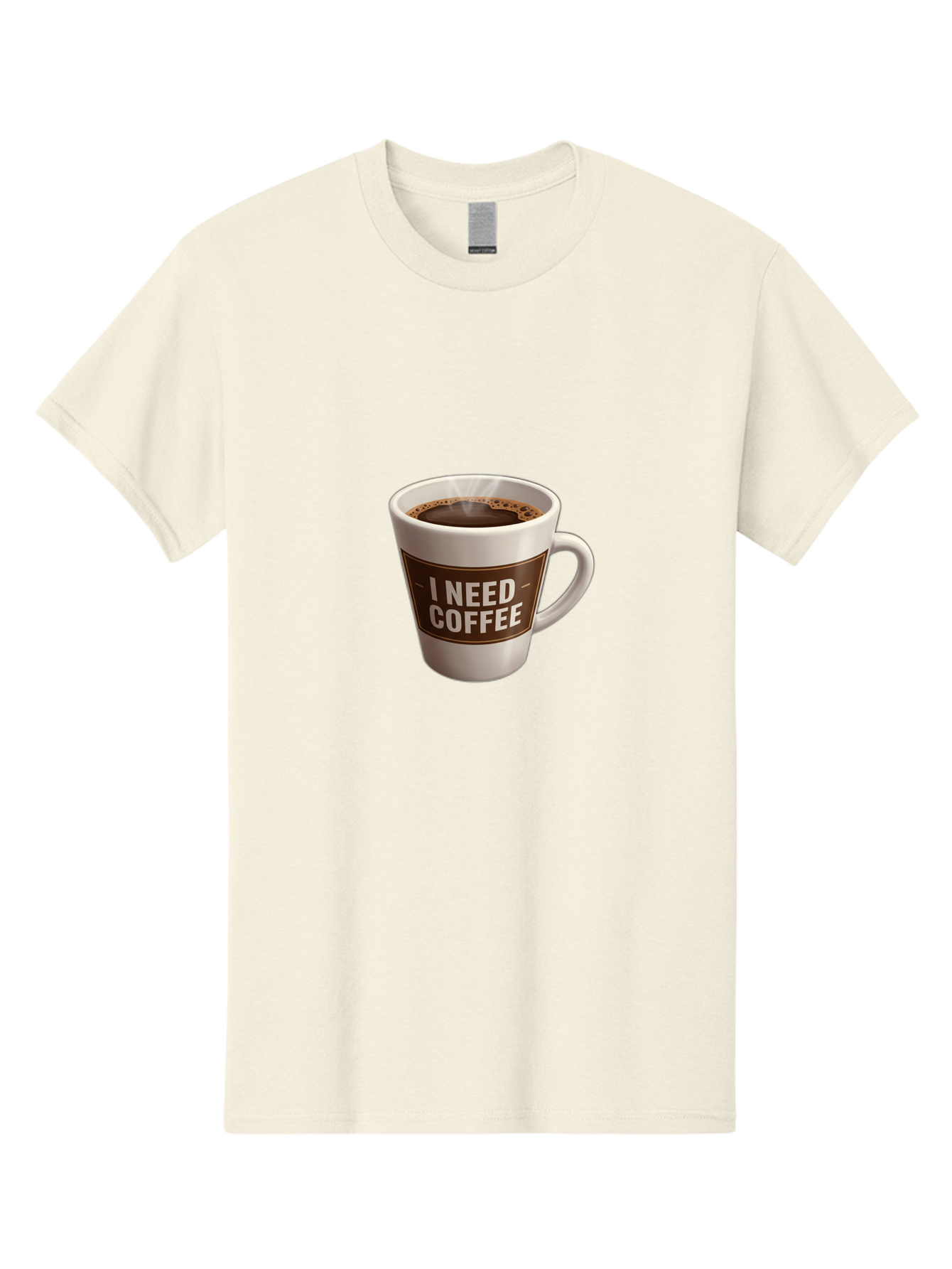 I-Need-Coffee-8 Men'S Graphic Tee, 100% Cotton, Comfortable Casual Summer Wear, Machine Washable, Coffee Mug, Coffee Lover, Caffeine Fix, Morning Motivation, Daily Grind, Coffee Break, Coffee Addiction, Coffee Culture Bac072