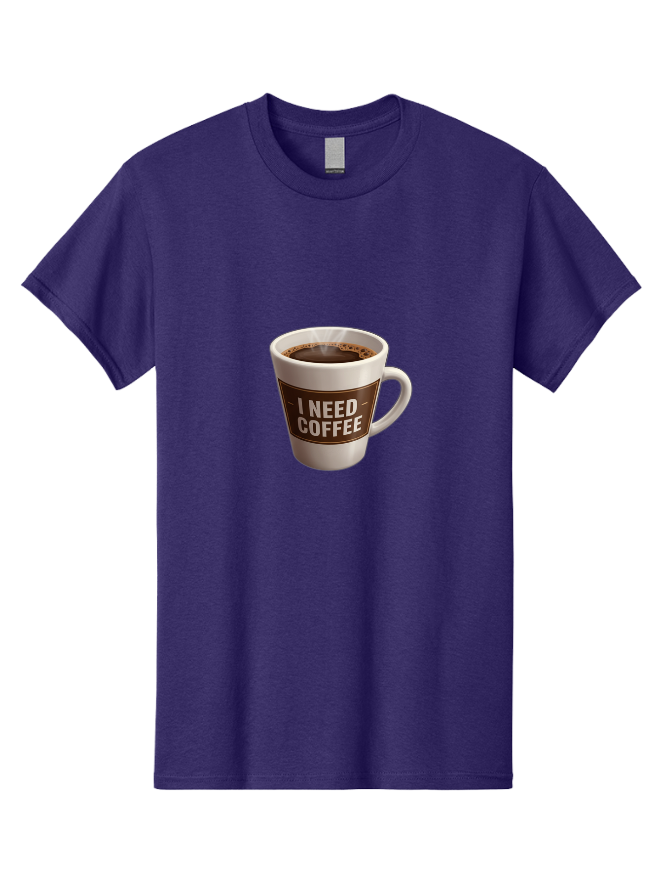 I-Need-Coffee-8 Men'S Graphic Tee, 100% Cotton, Comfortable Casual Summer Wear, Machine Washable, Coffee Mug, Coffee Lover, Caffeine Fix, Morning Motivation, Daily Grind, Coffee Break, Coffee Addiction, Coffee Culture Bac072
