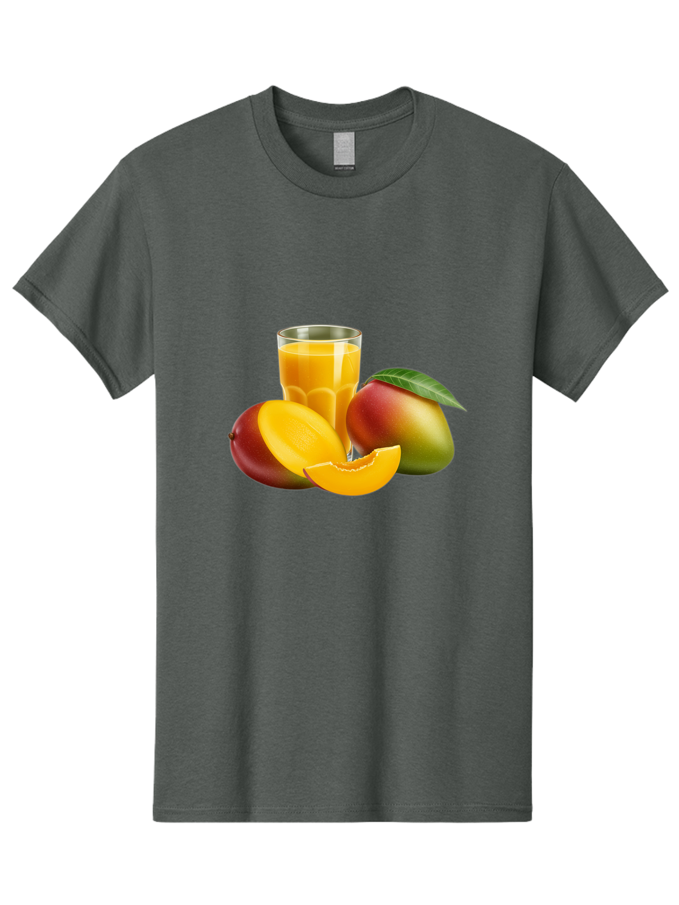 Mango-Juice-5 Men'S Graphic Tee, 100% Cotton, Comfortable Casual Summer Wear, Machine Washable, Fresh Mango, Mango Juice, Tropical Flavors, Refreshing Drink, Healthy Beverage, Sliced Mango, Whole Mango, Fruit Juice, Natural Ingredients, Bac149