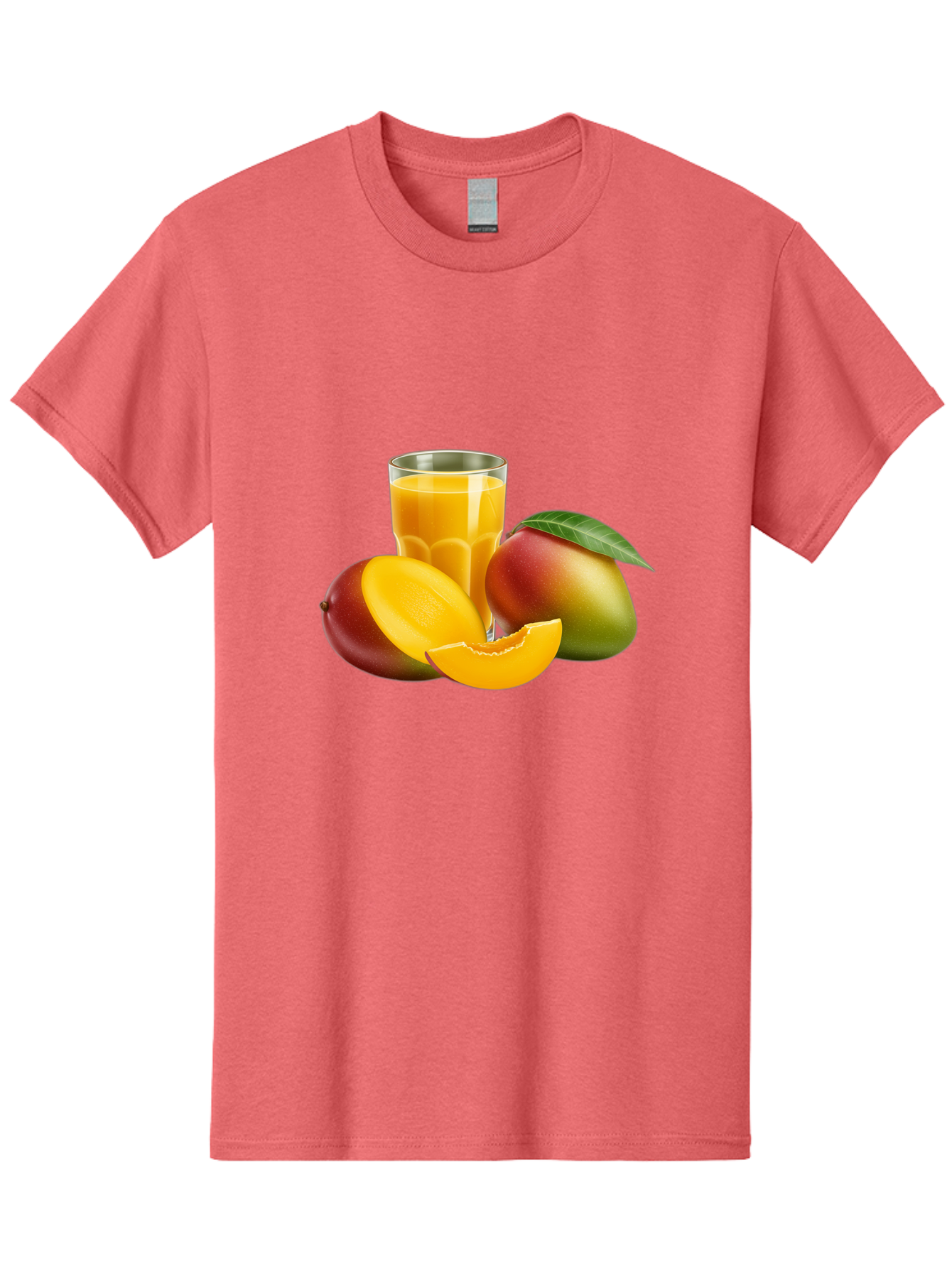 Mango-Juice-5 Men'S Graphic Tee, 100% Cotton, Comfortable Casual Summer Wear, Machine Washable, Fresh Mango, Mango Juice, Tropical Flavors, Refreshing Drink, Healthy Beverage, Sliced Mango, Whole Mango, Fruit Juice, Natural Ingredients, Bac149