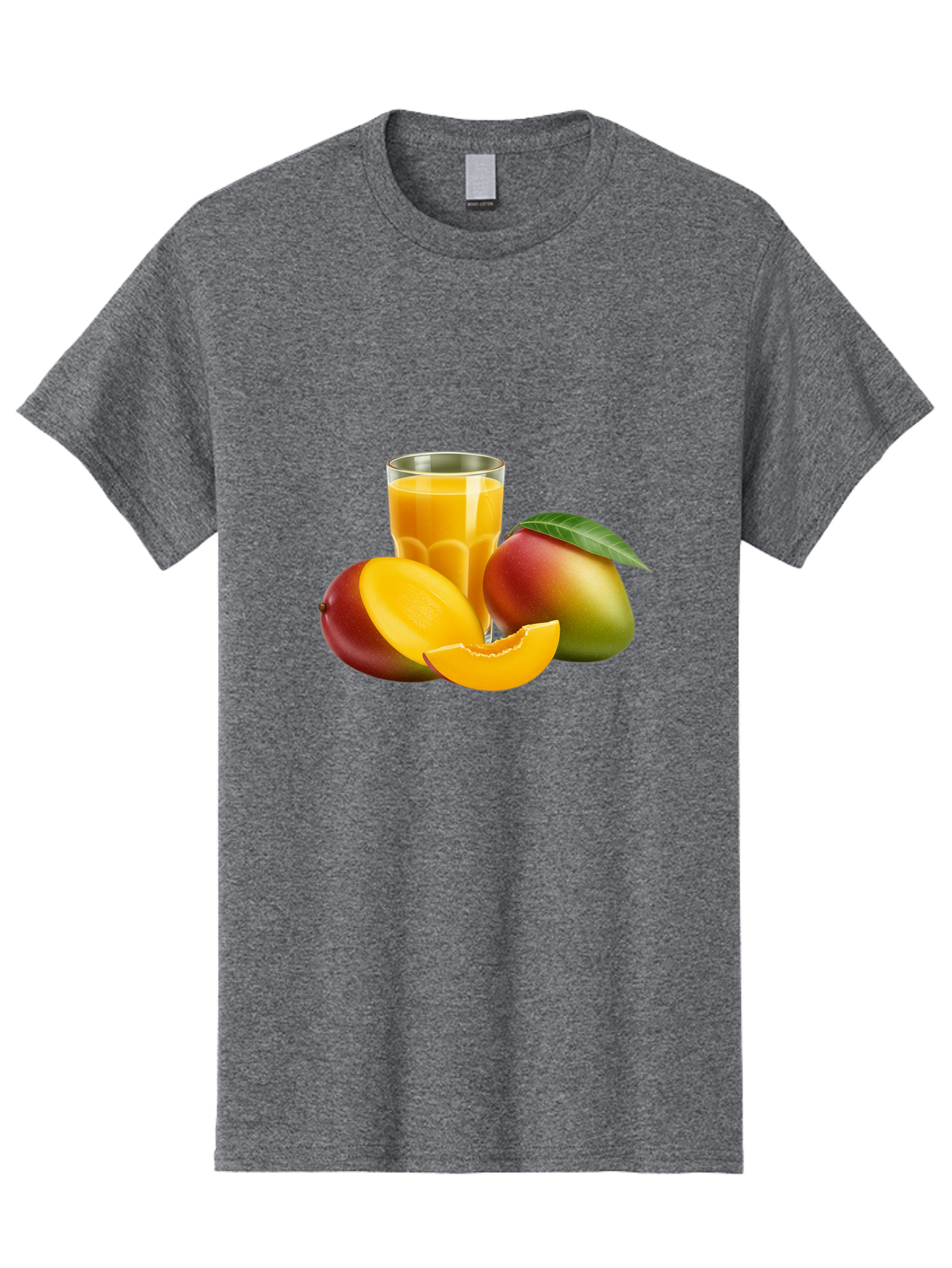 Mango-Juice-5 Men'S Graphic Tee, 100% Cotton, Comfortable Casual Summer Wear, Machine Washable, Fresh Mango, Mango Juice, Tropical Flavors, Refreshing Drink, Healthy Beverage, Sliced Mango, Whole Mango, Fruit Juice, Natural Ingredients, Bac149