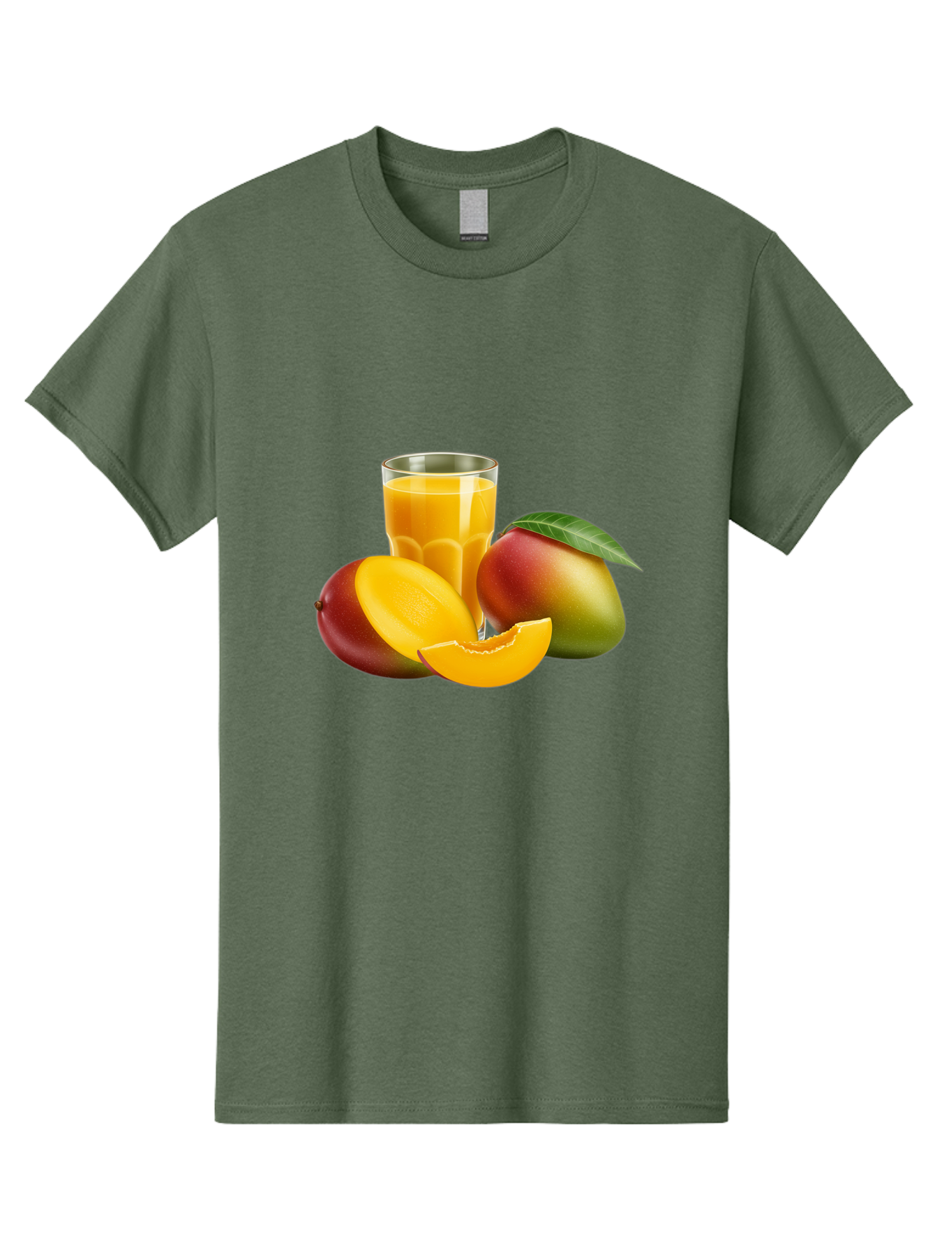 Mango-Juice-5 Men'S Graphic Tee, 100% Cotton, Comfortable Casual Summer Wear, Machine Washable, Fresh Mango, Mango Juice, Tropical Flavors, Refreshing Drink, Healthy Beverage, Sliced Mango, Whole Mango, Fruit Juice, Natural Ingredients, Bac149