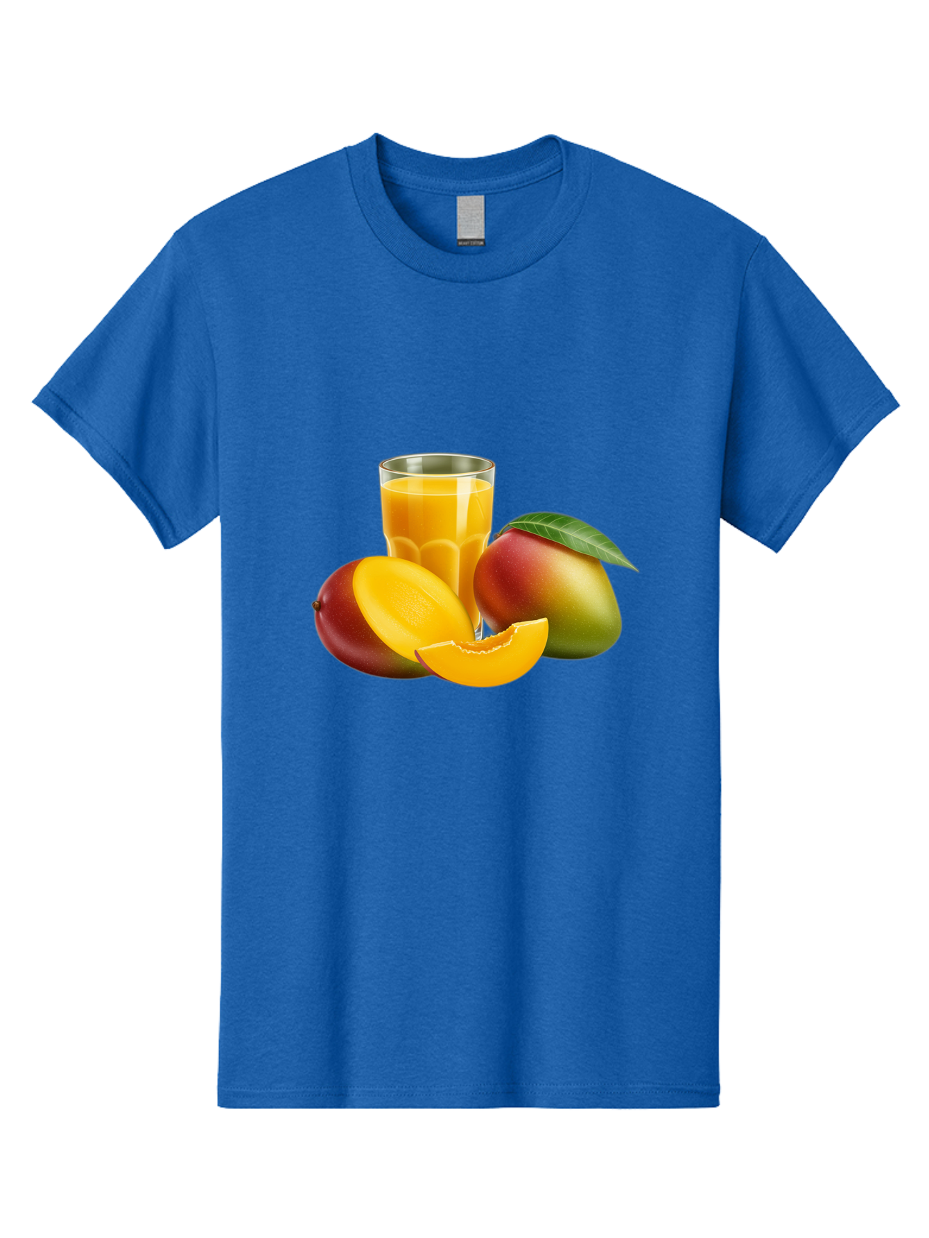 Mango-Juice-5 Men'S Graphic Tee, 100% Cotton, Comfortable Casual Summer Wear, Machine Washable, Fresh Mango, Mango Juice, Tropical Flavors, Refreshing Drink, Healthy Beverage, Sliced Mango, Whole Mango, Fruit Juice, Natural Ingredients, Bac149