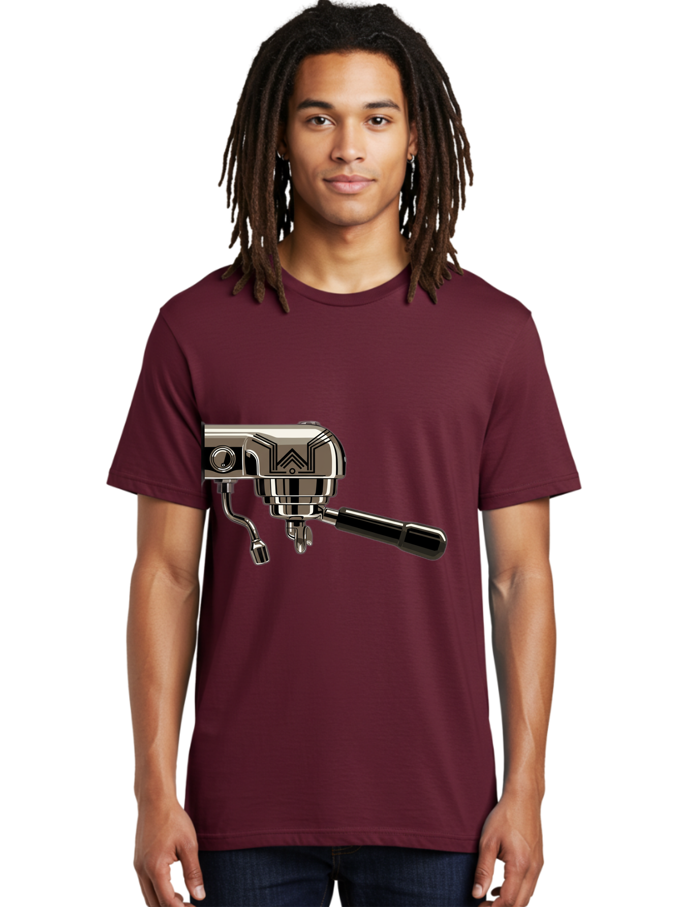 Manual-Coffee-Grinder Men'S Graphic Tee, 100% Cotton, Comfortable Casual Summer Wear, Machine Washable, Manual Coffee Grinder, Coffee Grinding, Hand Crank, Stainless Steel, Coffee Beans, Brewing Equipment, Kitchen Appliance Bac174