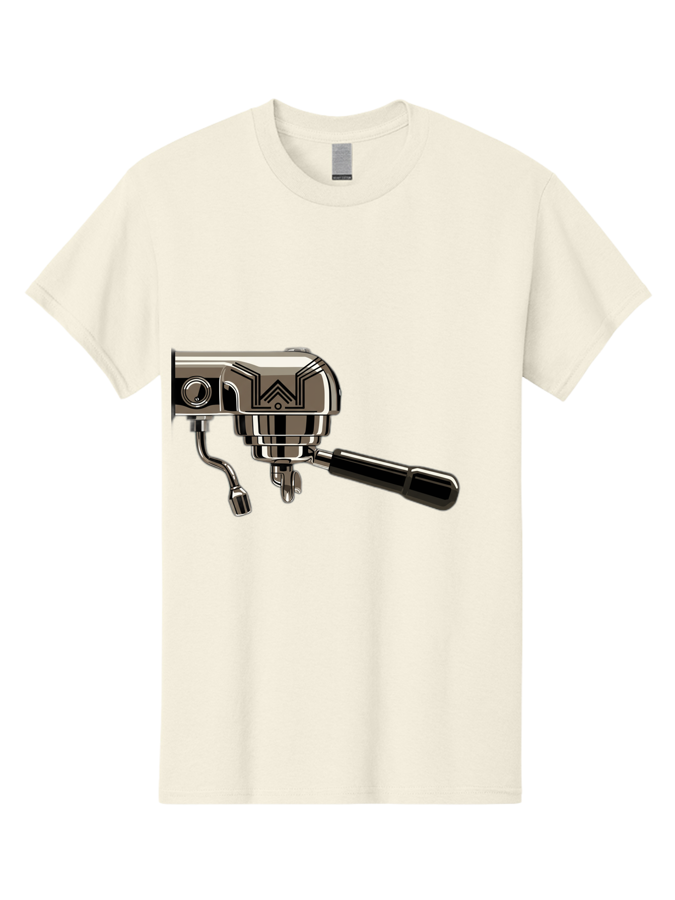 Manual-Coffee-Grinder Men'S Graphic Tee, 100% Cotton, Comfortable Casual Summer Wear, Machine Washable, Manual Coffee Grinder, Coffee Grinding, Hand Crank, Stainless Steel, Coffee Beans, Brewing Equipment, Kitchen Appliance Bac174