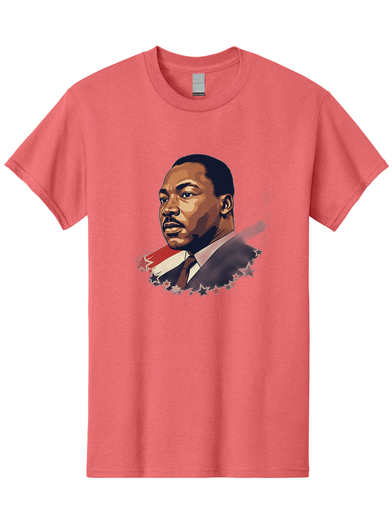 Martin-Luther-King-Jr-2 Men'S Graphic Tee, 100% Cotton, Comfortable Casual Summer Wear, Machine Washable, Martin Luther King Jr Portrait, Civil Rights Leader, Equality And Justice, Freedom Fighter, Peaceful Protest, Inspirational Figure, Bac176