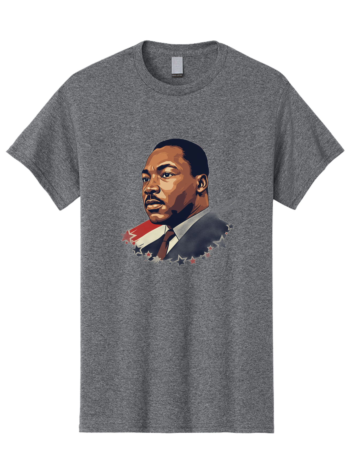 Martin-Luther-King-Jr-2 Men'S Graphic Tee, 100% Cotton, Comfortable Casual Summer Wear, Machine Washable, Martin Luther King Jr Portrait, Civil Rights Leader, Equality And Justice, Freedom Fighter, Peaceful Protest, Inspirational Figure, Bac176