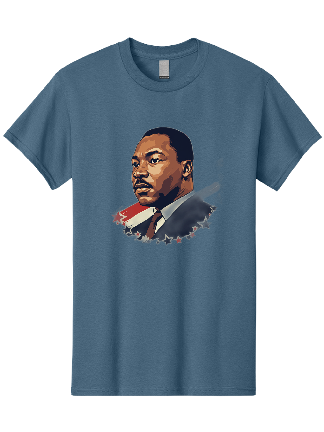 Martin-Luther-King-Jr-2 Men'S Graphic Tee, 100% Cotton, Comfortable Casual Summer Wear, Machine Washable, Martin Luther King Jr Portrait, Civil Rights Leader, Equality And Justice, Freedom Fighter, Peaceful Protest, Inspirational Figure, Bac176