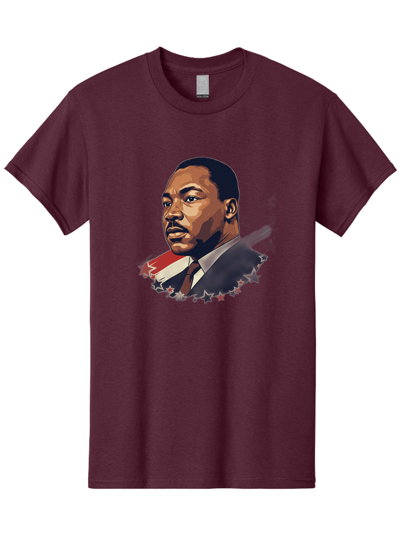 Martin-Luther-King-Jr-2 Men'S Graphic Tee, 100% Cotton, Comfortable Casual Summer Wear, Machine Washable, Martin Luther King Jr Portrait, Civil Rights Leader, Equality And Justice, Freedom Fighter, Peaceful Protest, Inspirational Figure, Bac176