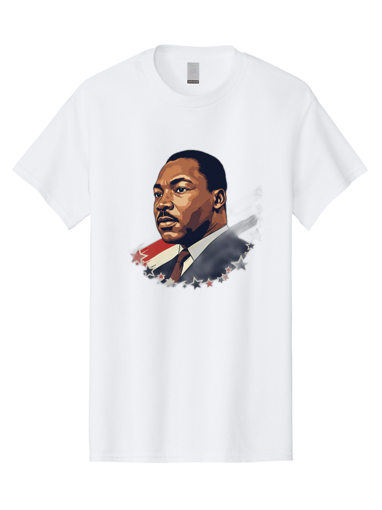 Martin-Luther-King-Jr-2 Men'S Graphic Tee, 100% Cotton, Comfortable Casual Summer Wear, Machine Washable, Martin Luther King Jr Portrait, Civil Rights Leader, Equality And Justice, Freedom Fighter, Peaceful Protest, Inspirational Figure, Bac176