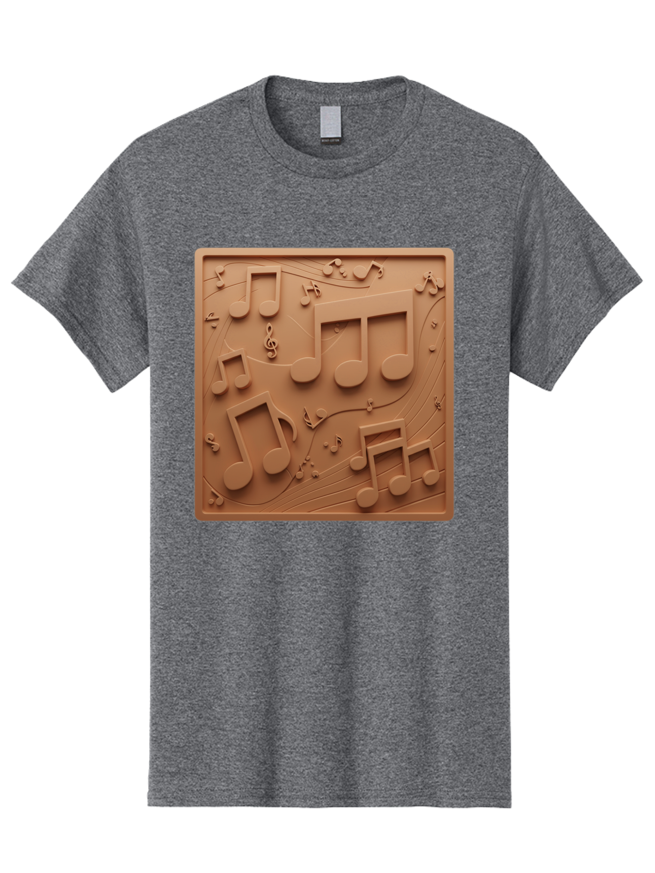 Music-Notes Men'S Graphic Tee, 100% Cotton, Comfortable Casual Summer Wear, Machine Washable, Musical Notes, Treble Clef, 3D Design, Creative Artwork, Music Theme, Melodic Elements, Artistic Expression, Harmony And Rhythm Bac191