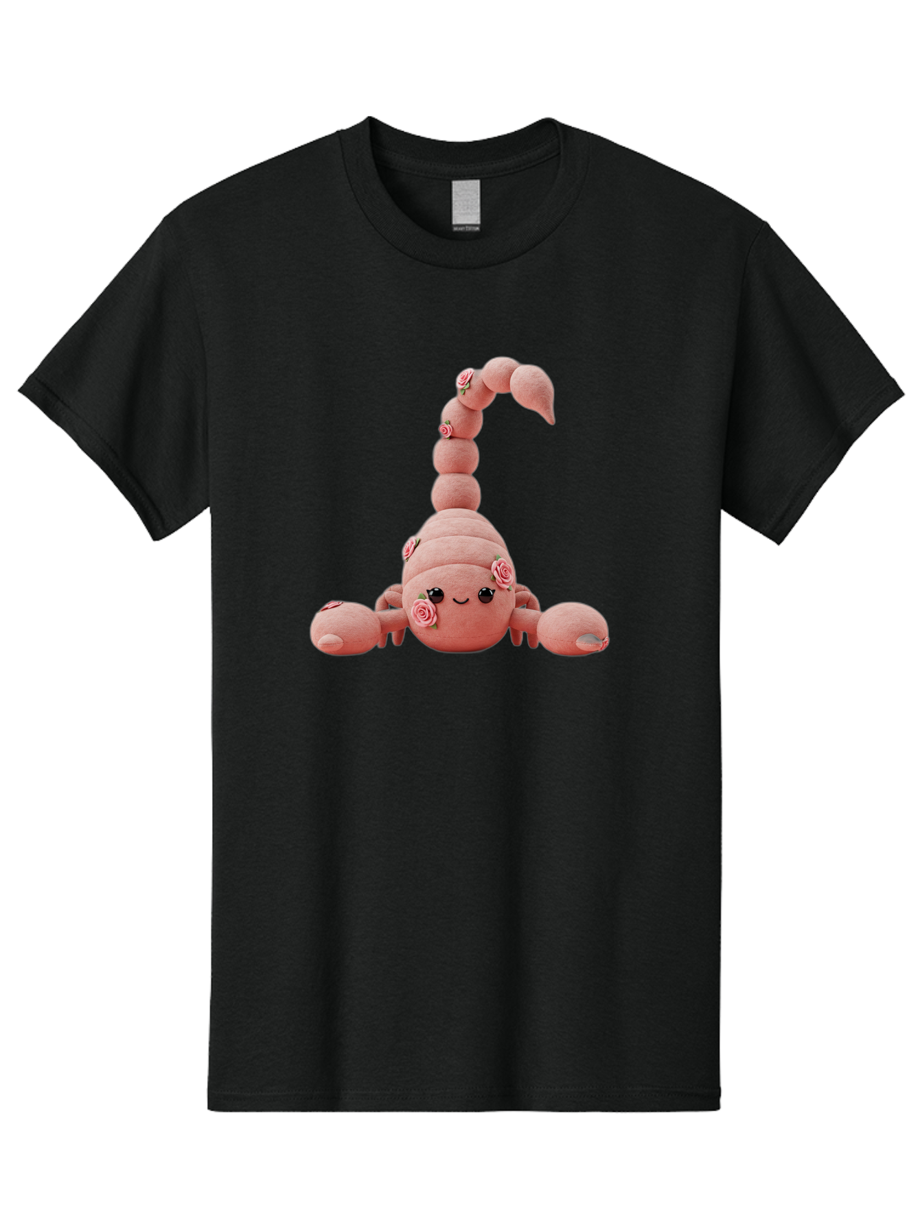 Pink-Scorpion Men'S Graphic Tee, 100% Cotton, Comfortable Casual Summer Wear, Machine Washable, Plush Toy, Pink Fabric, Floral Decorations, Scorpion Design, Cute, Soft Toy, Decorative Figurine, Stuffed Animal, Kawaii Bac216