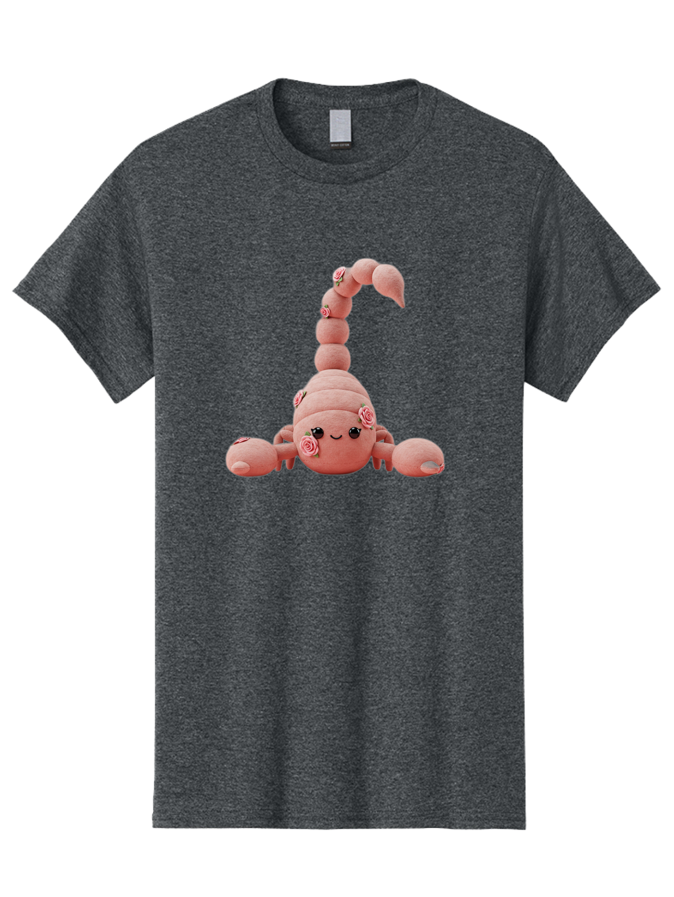 Pink-Scorpion Men'S Graphic Tee, 100% Cotton, Comfortable Casual Summer Wear, Machine Washable, Plush Toy, Pink Fabric, Floral Decorations, Scorpion Design, Cute, Soft Toy, Decorative Figurine, Stuffed Animal, Kawaii Bac216