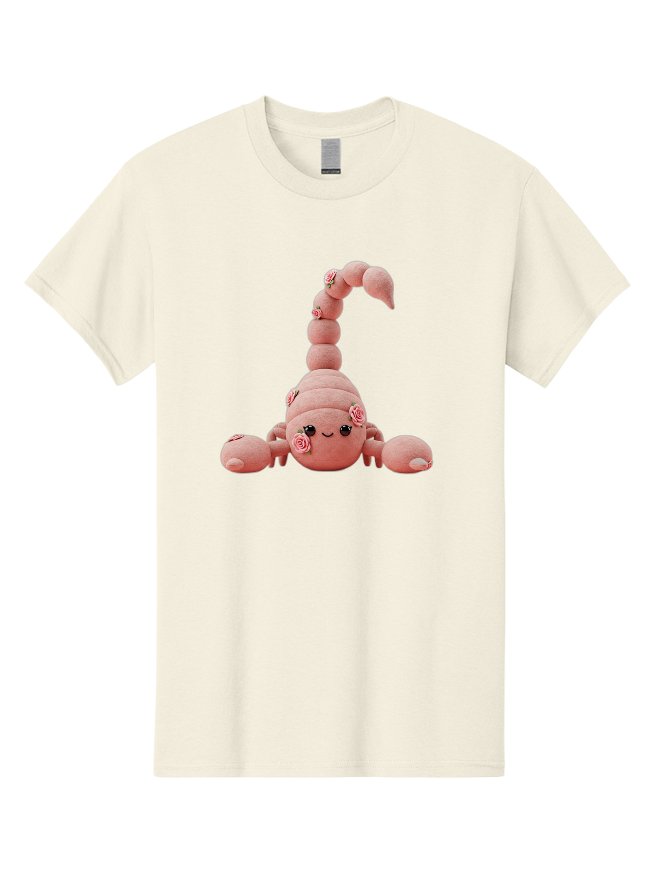 Pink-Scorpion Men'S Graphic Tee, 100% Cotton, Comfortable Casual Summer Wear, Machine Washable, Plush Toy, Pink Fabric, Floral Decorations, Scorpion Design, Cute, Soft Toy, Decorative Figurine, Stuffed Animal, Kawaii Bac216