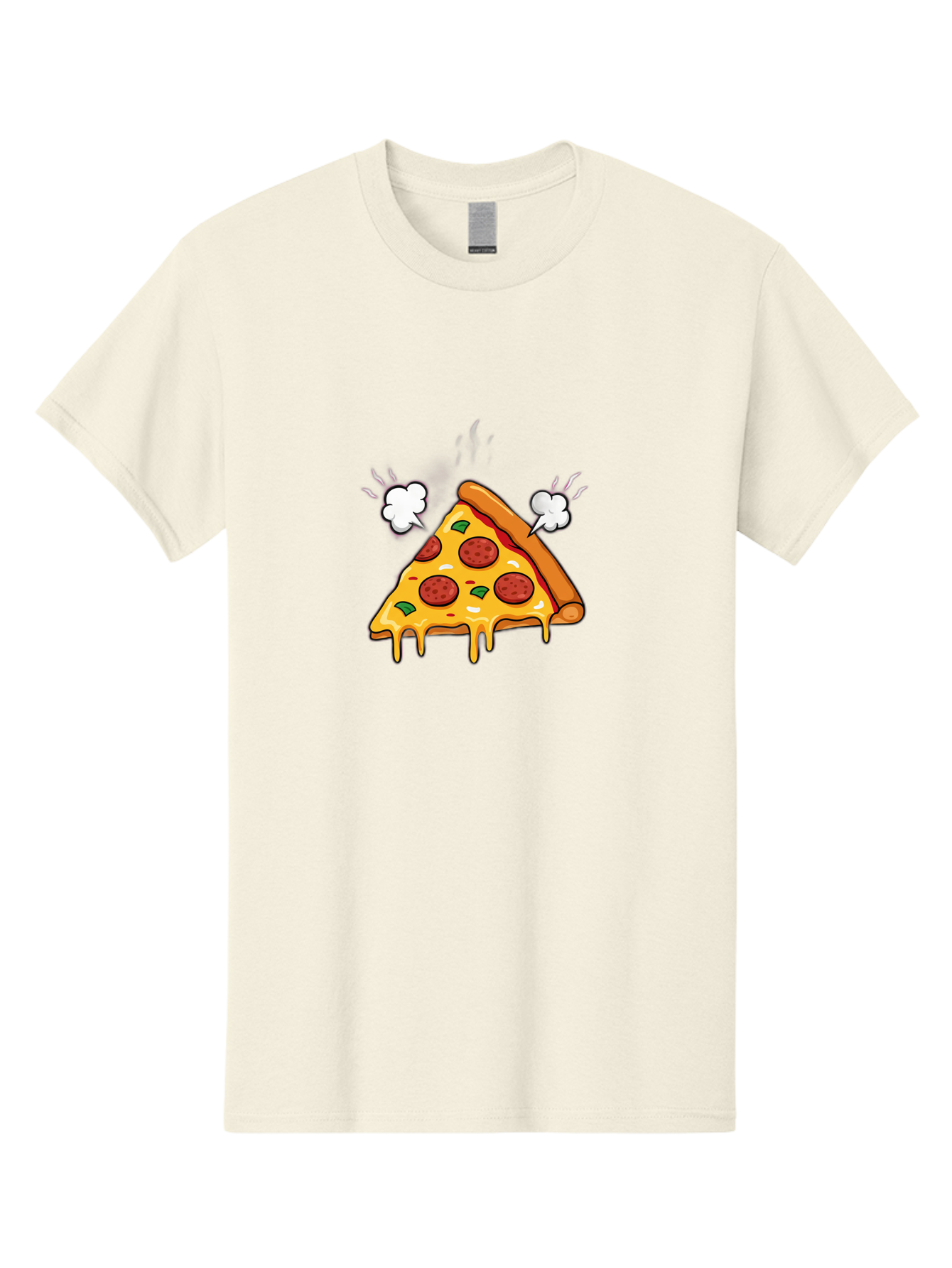 Pepperoni-Pizza-Slice-17 Men'S Graphic Tee, 100% Cotton, Comfortable Casual Summer Wear, Machine Washable, Pepperoni Pizza, Cheesy Goodness, Melted Cheese, Cartoon Food, Animated Pizza, Pizza Slice, Steaming Hot, Foodie Fun, Cartoon Style, Bac227
