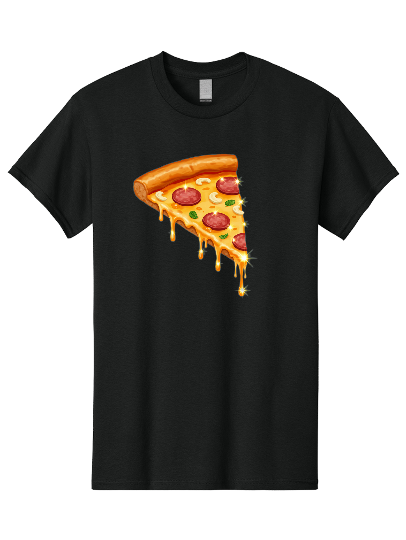 Pepperoni-Pizza-Slice-9 Men'S Graphic Tee, 100% Cotton, Comfortable Casual Summer Wear, Machine Washable, Pepperoni Pizza, Cheesy Goodness, Melted Cheese, Savory Toppings, Italian Cuisine, Pizza Slice, Foodie Delights, Gourmet Pizza Bac241