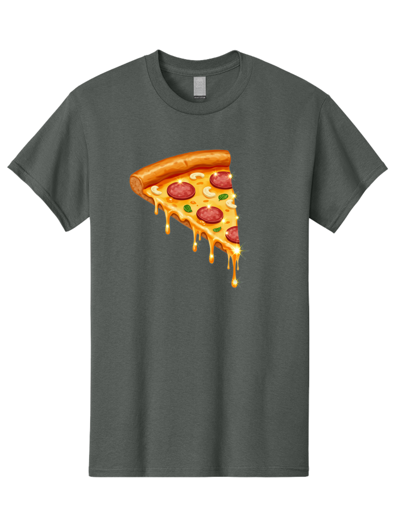 Pepperoni-Pizza-Slice-9 Men'S Graphic Tee, 100% Cotton, Comfortable Casual Summer Wear, Machine Washable, Pepperoni Pizza, Cheesy Goodness, Melted Cheese, Savory Toppings, Italian Cuisine, Pizza Slice, Foodie Delights, Gourmet Pizza Bac241