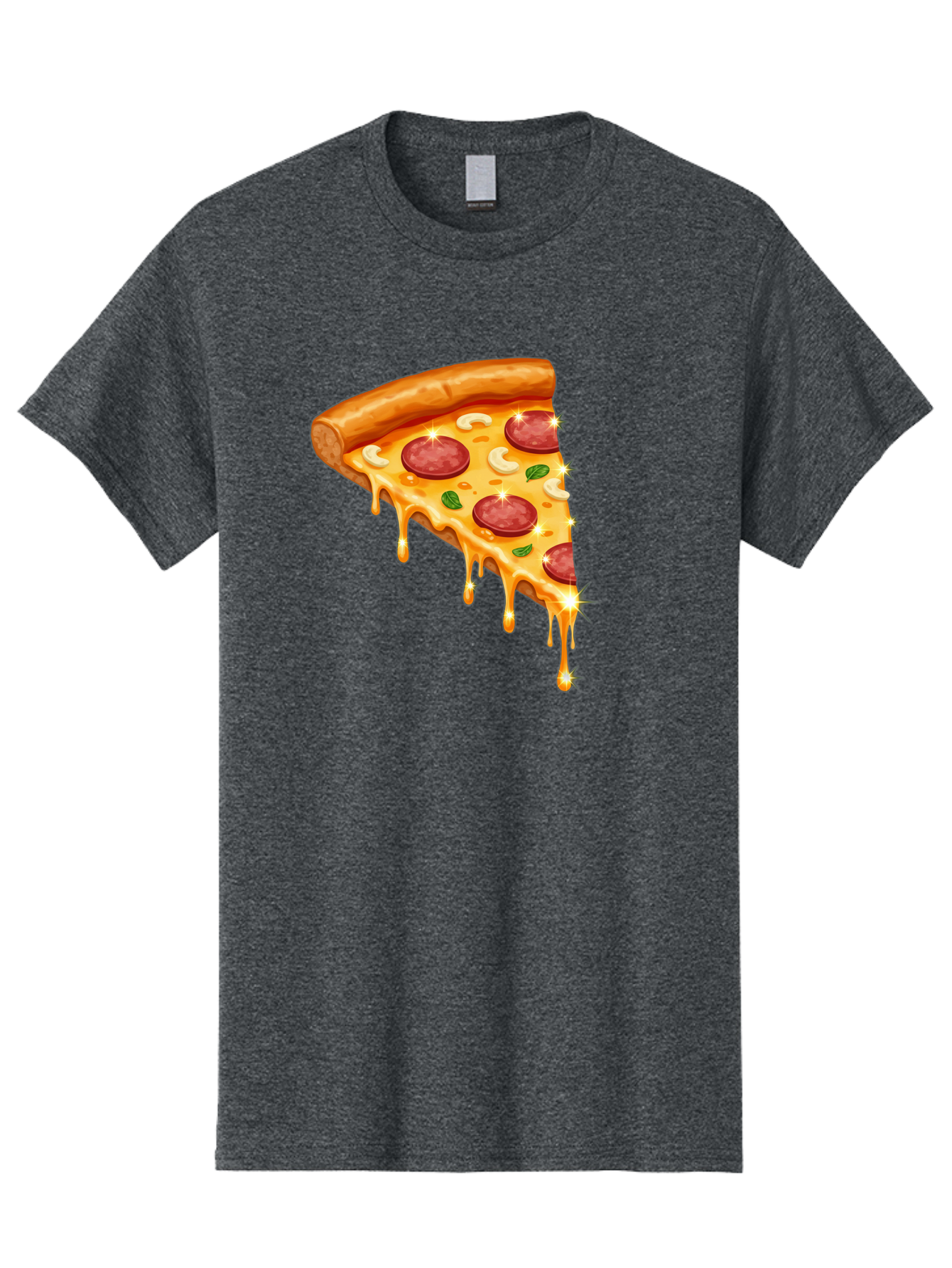 Pepperoni-Pizza-Slice-9 Men'S Graphic Tee, 100% Cotton, Comfortable Casual Summer Wear, Machine Washable, Pepperoni Pizza, Cheesy Goodness, Melted Cheese, Savory Toppings, Italian Cuisine, Pizza Slice, Foodie Delights, Gourmet Pizza Bac241