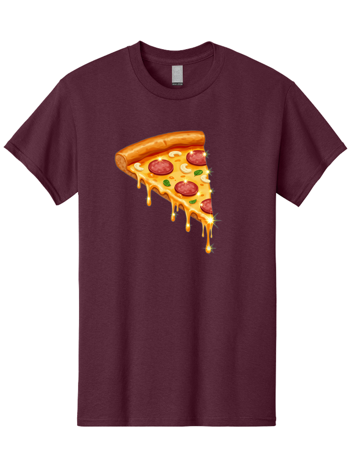 Pepperoni-Pizza-Slice-9 Men'S Graphic Tee, 100% Cotton, Comfortable Casual Summer Wear, Machine Washable, Pepperoni Pizza, Cheesy Goodness, Melted Cheese, Savory Toppings, Italian Cuisine, Pizza Slice, Foodie Delights, Gourmet Pizza Bac241