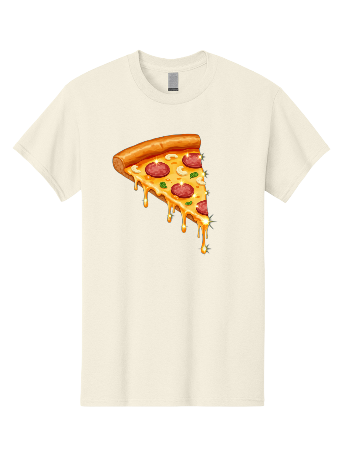 Pepperoni-Pizza-Slice-9 Men'S Graphic Tee, 100% Cotton, Comfortable Casual Summer Wear, Machine Washable, Pepperoni Pizza, Cheesy Goodness, Melted Cheese, Savory Toppings, Italian Cuisine, Pizza Slice, Foodie Delights, Gourmet Pizza Bac241