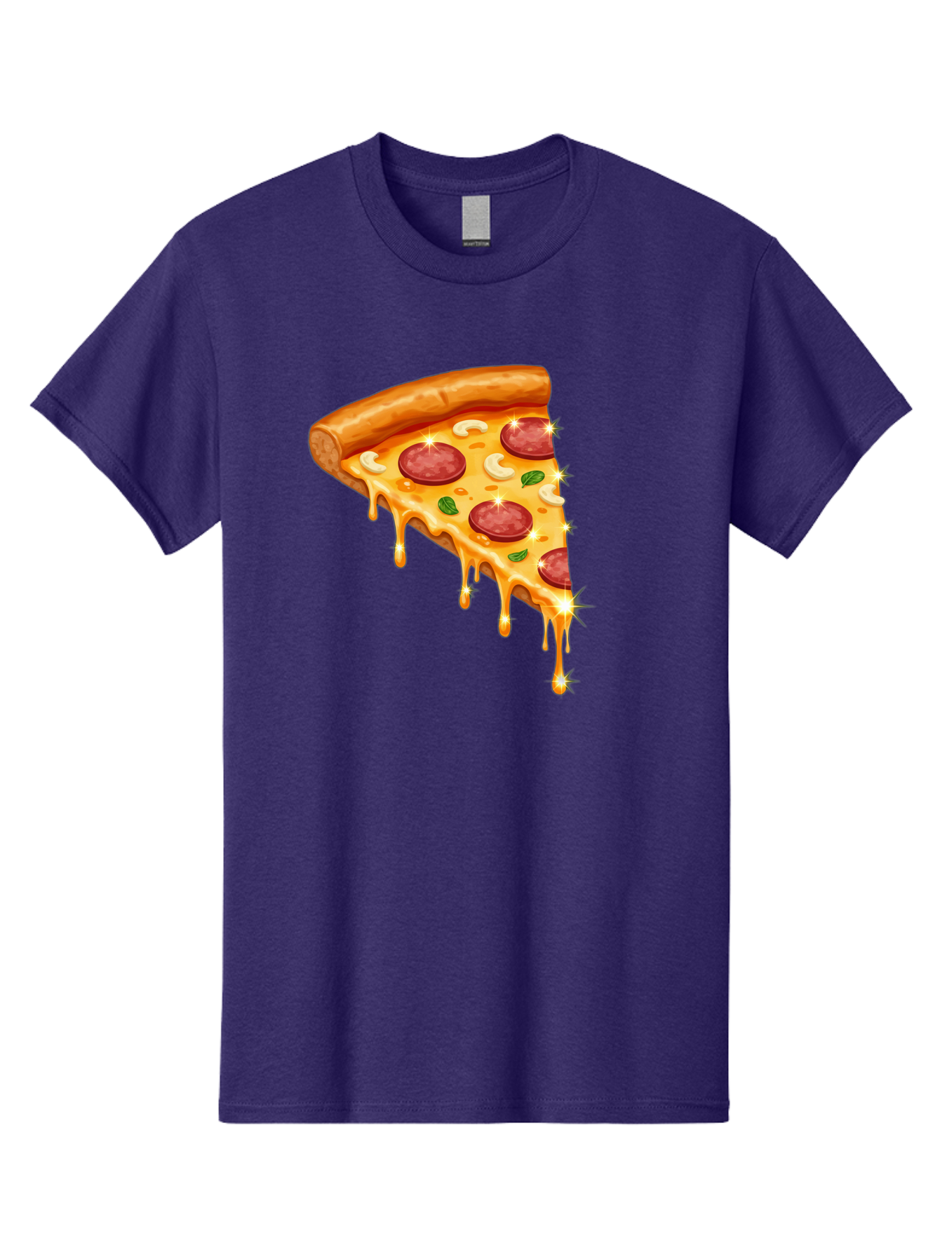 Pepperoni-Pizza-Slice-9 Men'S Graphic Tee, 100% Cotton, Comfortable Casual Summer Wear, Machine Washable, Pepperoni Pizza, Cheesy Goodness, Melted Cheese, Savory Toppings, Italian Cuisine, Pizza Slice, Foodie Delights, Gourmet Pizza Bac241