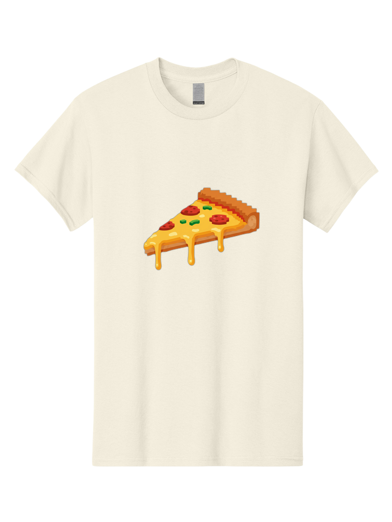 Pizza-Slice-20 Men'S Graphic Tee, 100% Cotton, Comfortable Casual Summer Wear, Machine Washable, Cheesy Pizza, Pepperoni Pizza, Pizza Topping, Melted Cheese, Food Illustration, Cartoon Food, Italian Cuisine, Pizza Slice, Savory Treat, Bac281
