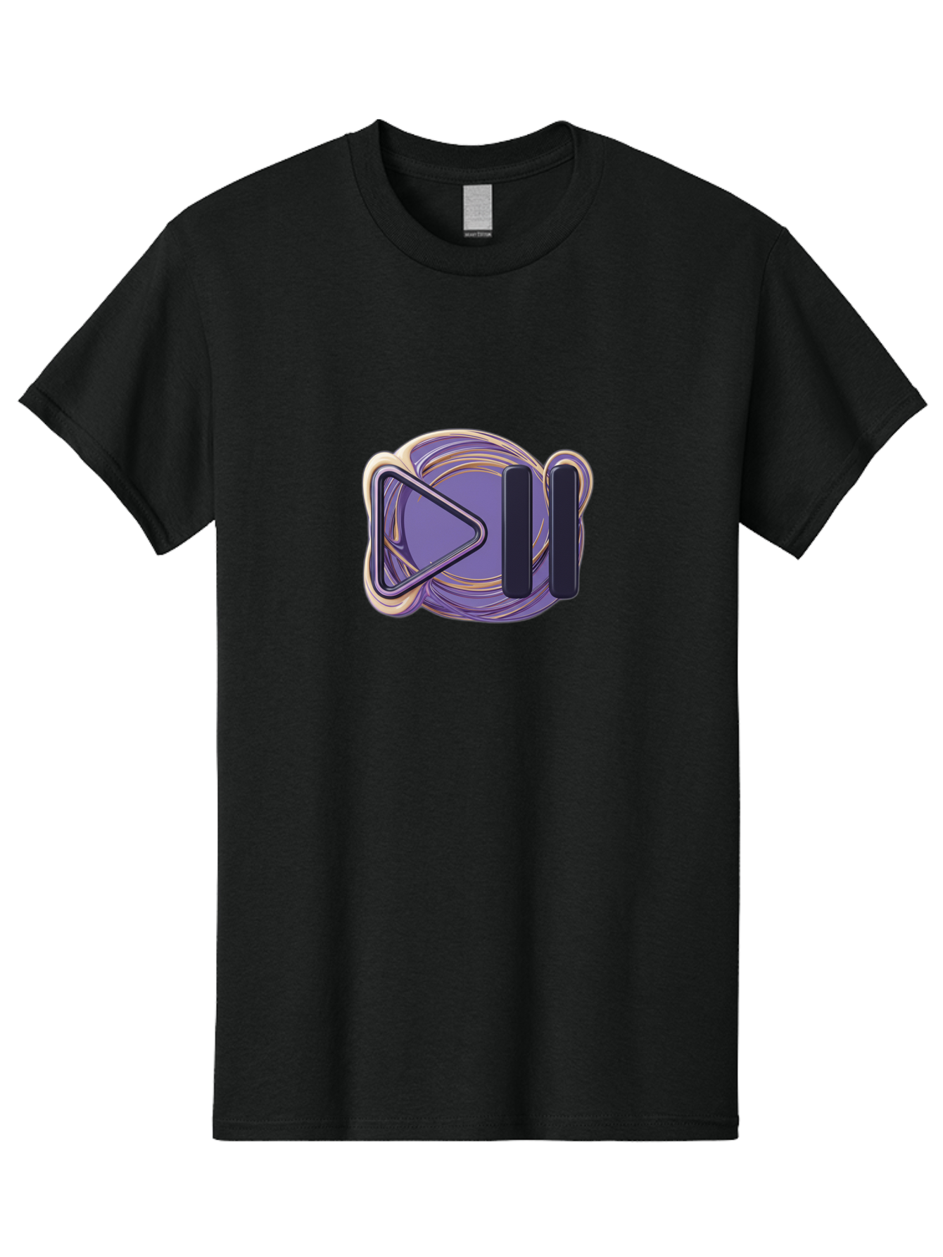 Virtual-Reality-Headset Men'S Graphic Tee, 100% Cotton, Comfortable Casual Summer Wear, Machine Washable, Virtual Reality Headset, Vr Technology, Purple Design, Metallic Accents, Futuristic Style, Gaming Accessory, Immersive Experience, Bac552