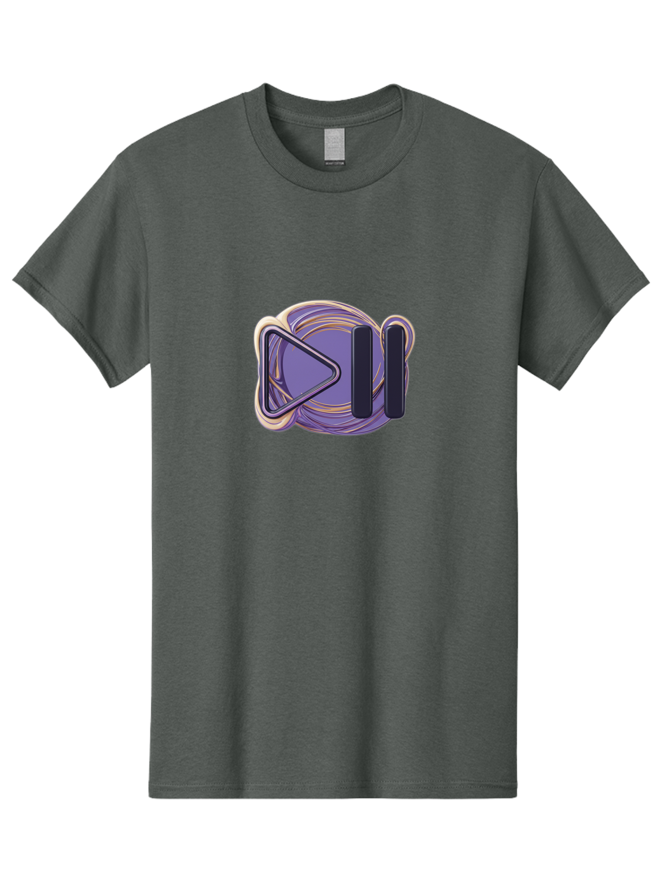Virtual-Reality-Headset Men'S Graphic Tee, 100% Cotton, Comfortable Casual Summer Wear, Machine Washable, Virtual Reality Headset, Vr Technology, Purple Design, Metallic Accents, Futuristic Style, Gaming Accessory, Immersive Experience, Bac552