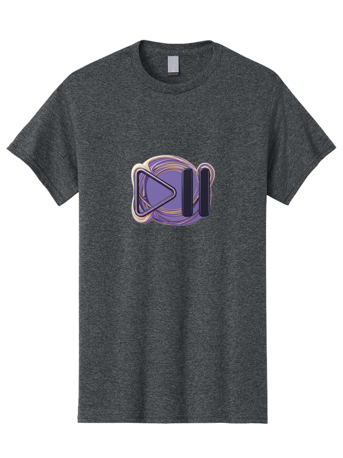 Virtual-Reality-Headset Men'S Graphic Tee, 100% Cotton, Comfortable Casual Summer Wear, Machine Washable, Virtual Reality Headset, Vr Technology, Purple Design, Metallic Accents, Futuristic Style, Gaming Accessory, Immersive Experience, Bac552