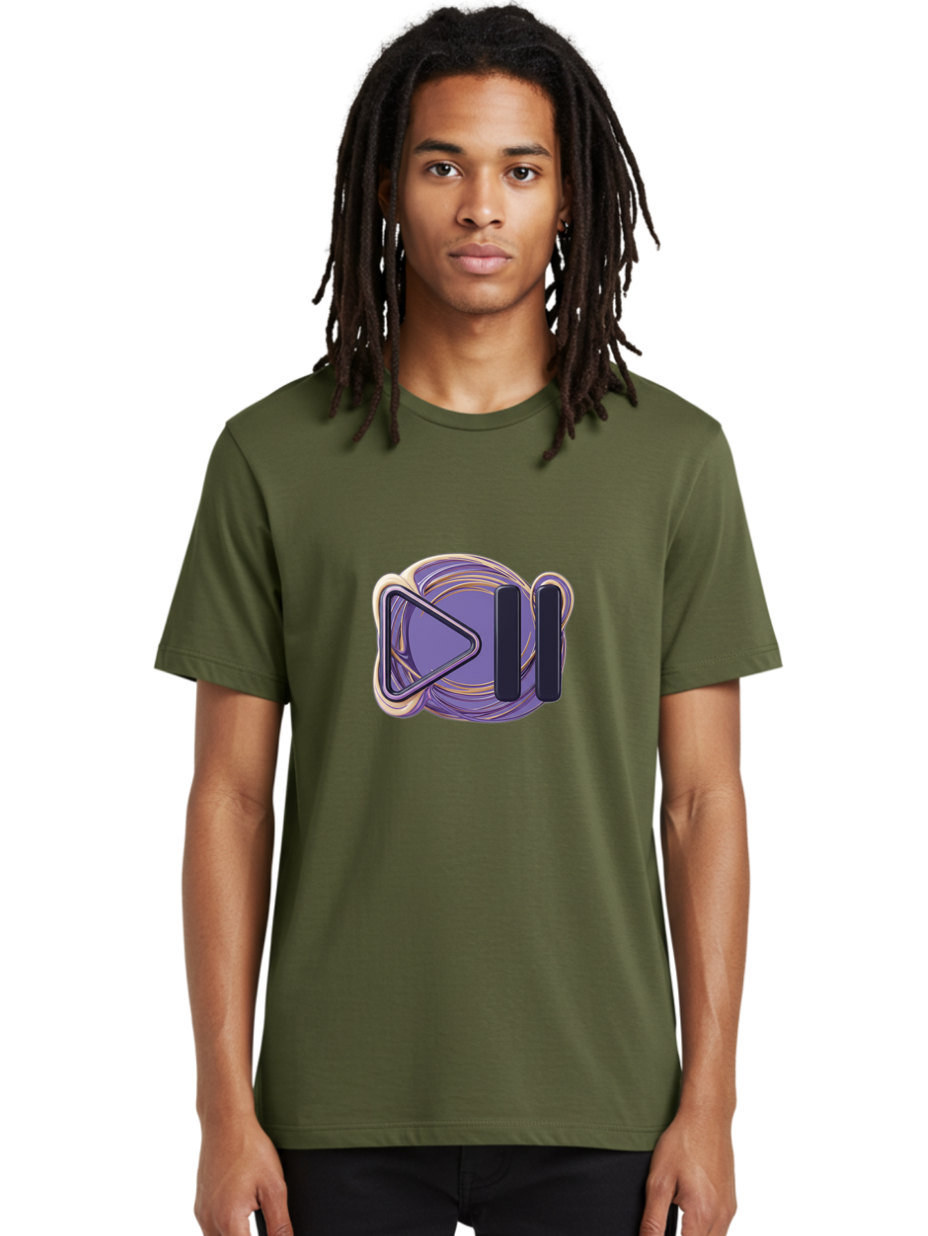 Virtual-Reality-Headset Men'S Graphic Tee, 100% Cotton, Comfortable Casual Summer Wear, Machine Washable, Virtual Reality Headset, Vr Technology, Purple Design, Metallic Accents, Futuristic Style, Gaming Accessory, Immersive Experience, Bac552