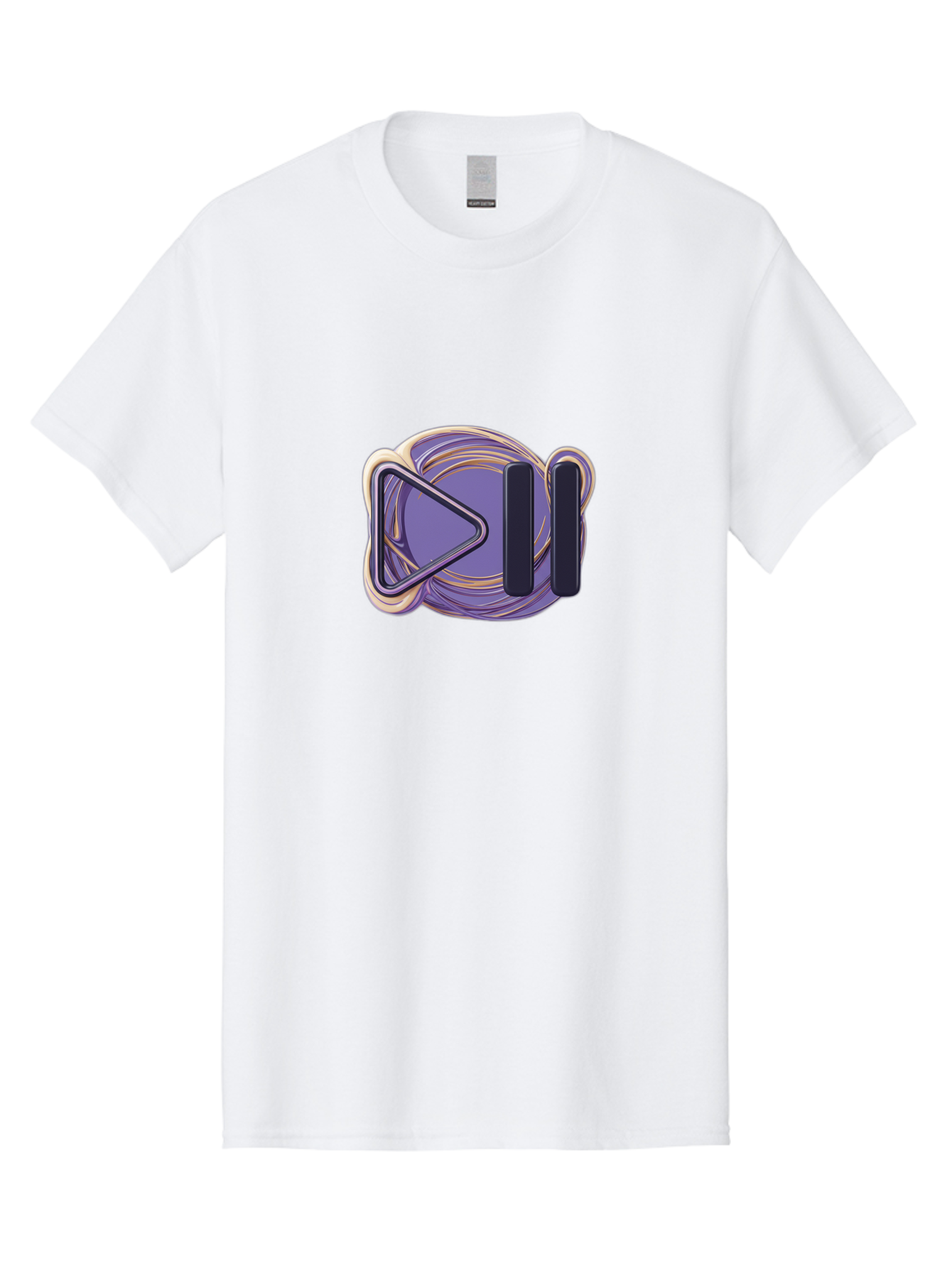 Virtual-Reality-Headset Men'S Graphic Tee, 100% Cotton, Comfortable Casual Summer Wear, Machine Washable, Virtual Reality Headset, Vr Technology, Purple Design, Metallic Accents, Futuristic Style, Gaming Accessory, Immersive Experience, Bac552