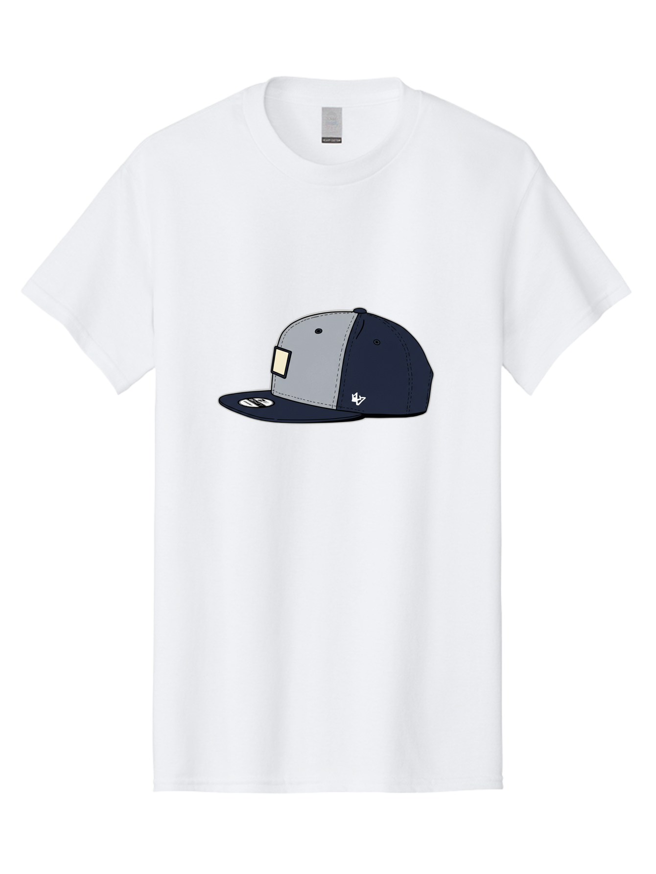 47-Snapback-Hat Men'S Graphic Tee, 100% Cotton, Comfortable Casual Summer Wear, Machine Washable, Baseball Cap, Snapback Hat, 47 Brand Clothing, Streetwear Fashion, Casual Style, Navy Blue Cap, Grey And Navy Color Combination, White Logo, Bac577
