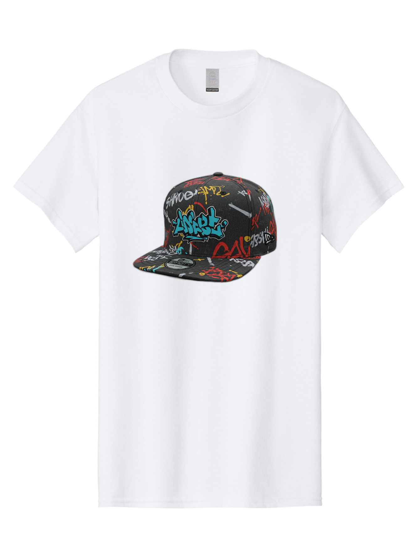 Anarchy-Baseball-Cap Men'S Graphic Tee, 100% Cotton, Comfortable Casual Summer Wear, Machine Washable, Graffiti Art, Streetwear Fashion, Custom Hats, Urban Style, Colorful Designs, Casual Wear, Hip Hop Culture, Snapback Cap, Street Art, Bac585