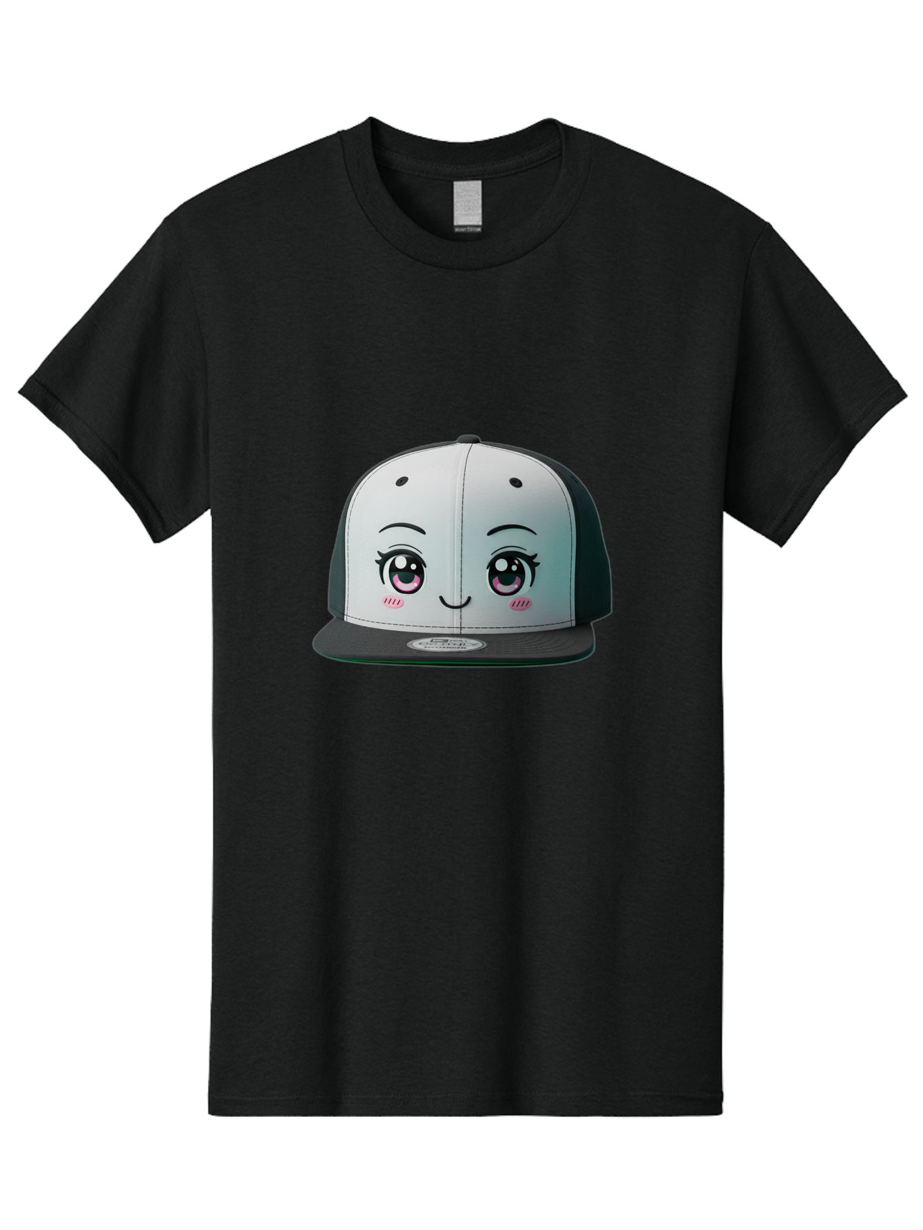 Baseball-Cap Men'S Graphic Tee, 100% Cotton, Comfortable Casual Summer Wear, Machine Washable, Cartoon Snapback Cap, Kawaii Fashion, Cute Hat Design, Playful Eyewear, Trendy Accessories, Streetwear Style, Anime Influence, Fashionable Headwear Bac618