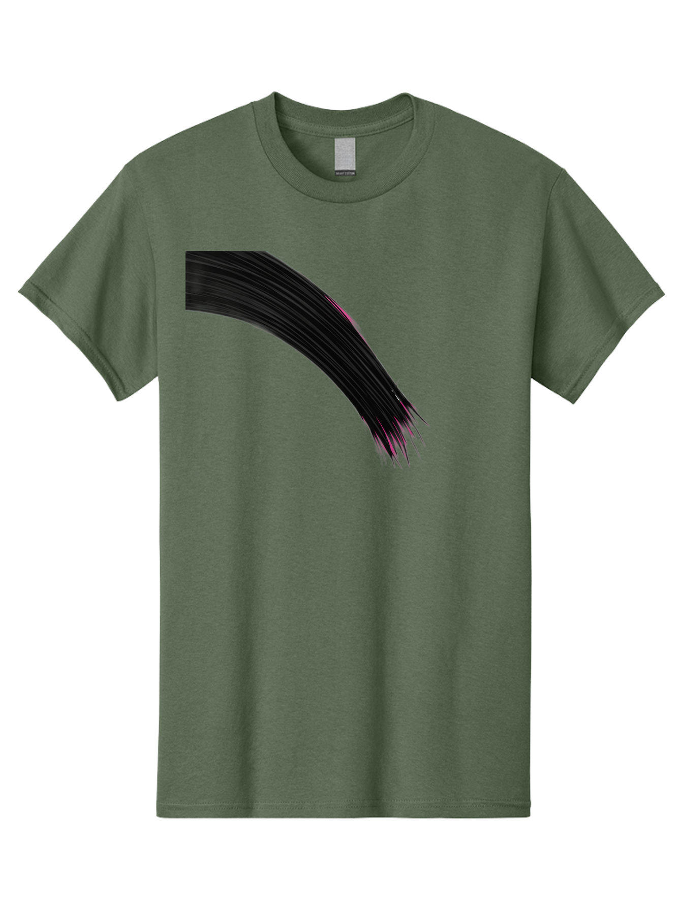 Black-Hair-Strands Men'S Graphic Tee, 100% Cotton, Comfortable Casual Summer Wear, Machine Washable, Black Hair, Hair Extensions, Fine Strands, Pink Highlights, Sleek Texture, Luscious Locks, Hair Styling Bac632
