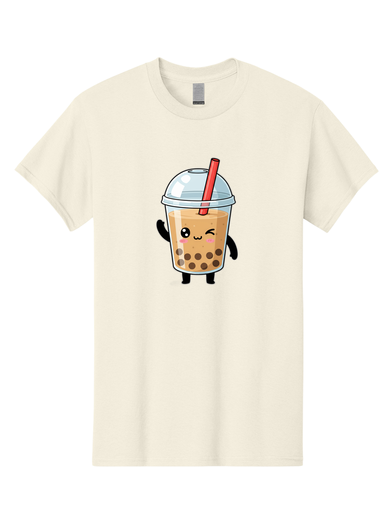 Boba-Tea-14 Men'S Graphic Tee, 100% Cotton, Comfortable Casual Summer Wear, Machine Washable, Cute Boba Tea, Kawaii Boba, Iced Tea, Bubble Tea, Boba Drink, Milk Tea, Cartoon Character, Adorable Beverage, Fun Drink Bac655