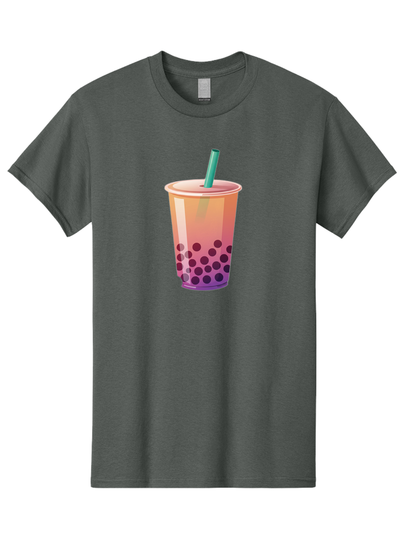 Boba-Tea-3 Men'S Graphic Tee, 100% Cotton, Comfortable Casual Summer Wear, Machine Washable, Bubble Tea, Boba Tea, Pink Tea, Straw, Tapioca Pearls, Milk Tea, Tea Drink, Refreshing Beverage, Sweet Treat Bac661