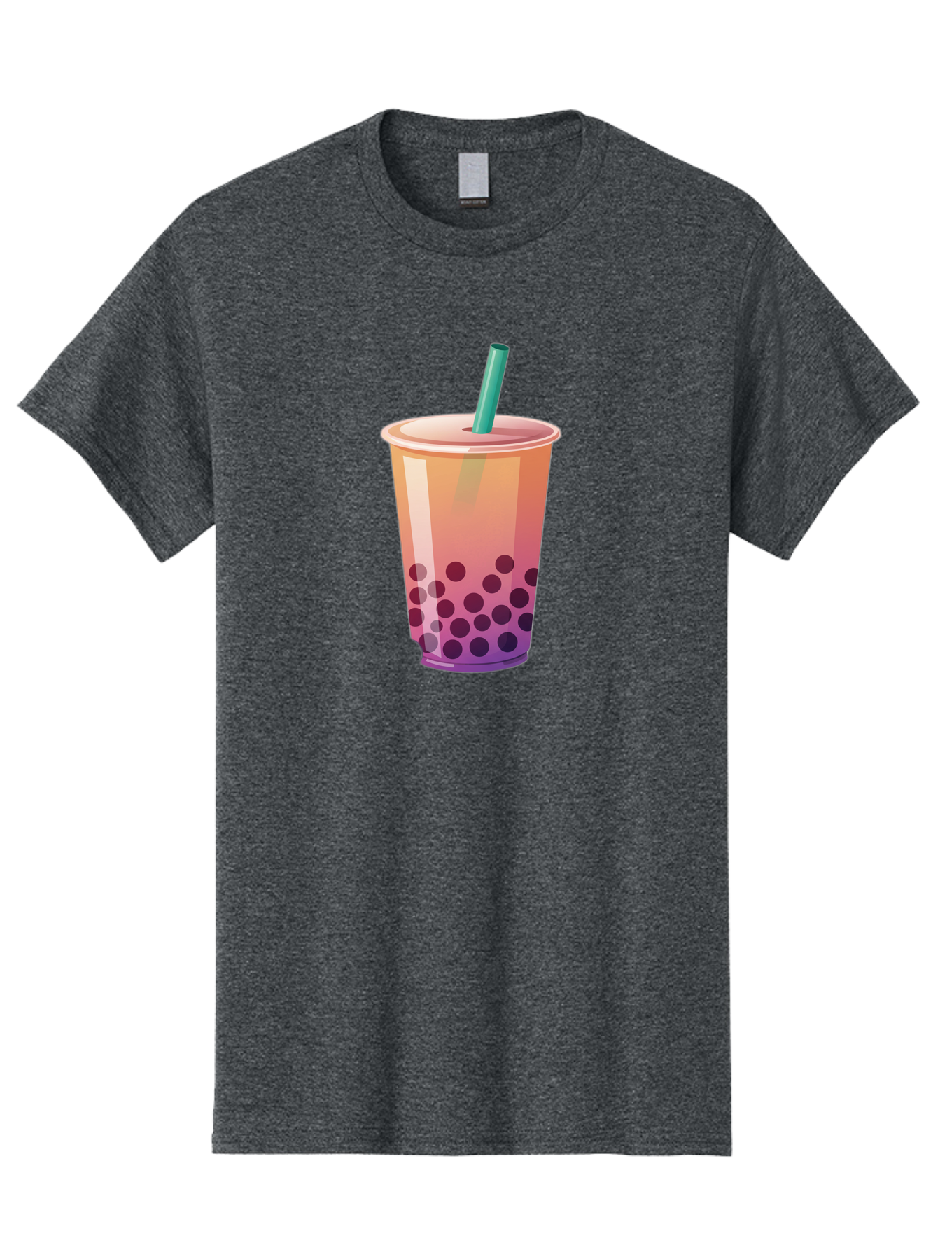 Boba-Tea-3 Men'S Graphic Tee, 100% Cotton, Comfortable Casual Summer Wear, Machine Washable, Bubble Tea, Boba Tea, Pink Tea, Straw, Tapioca Pearls, Milk Tea, Tea Drink, Refreshing Beverage, Sweet Treat Bac661